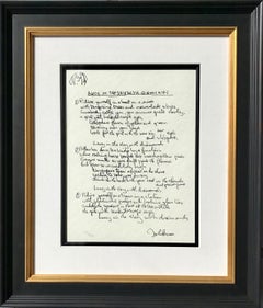 "Lucy In The Sky With Diamonds" Limited Edition Hand Written Lyrics