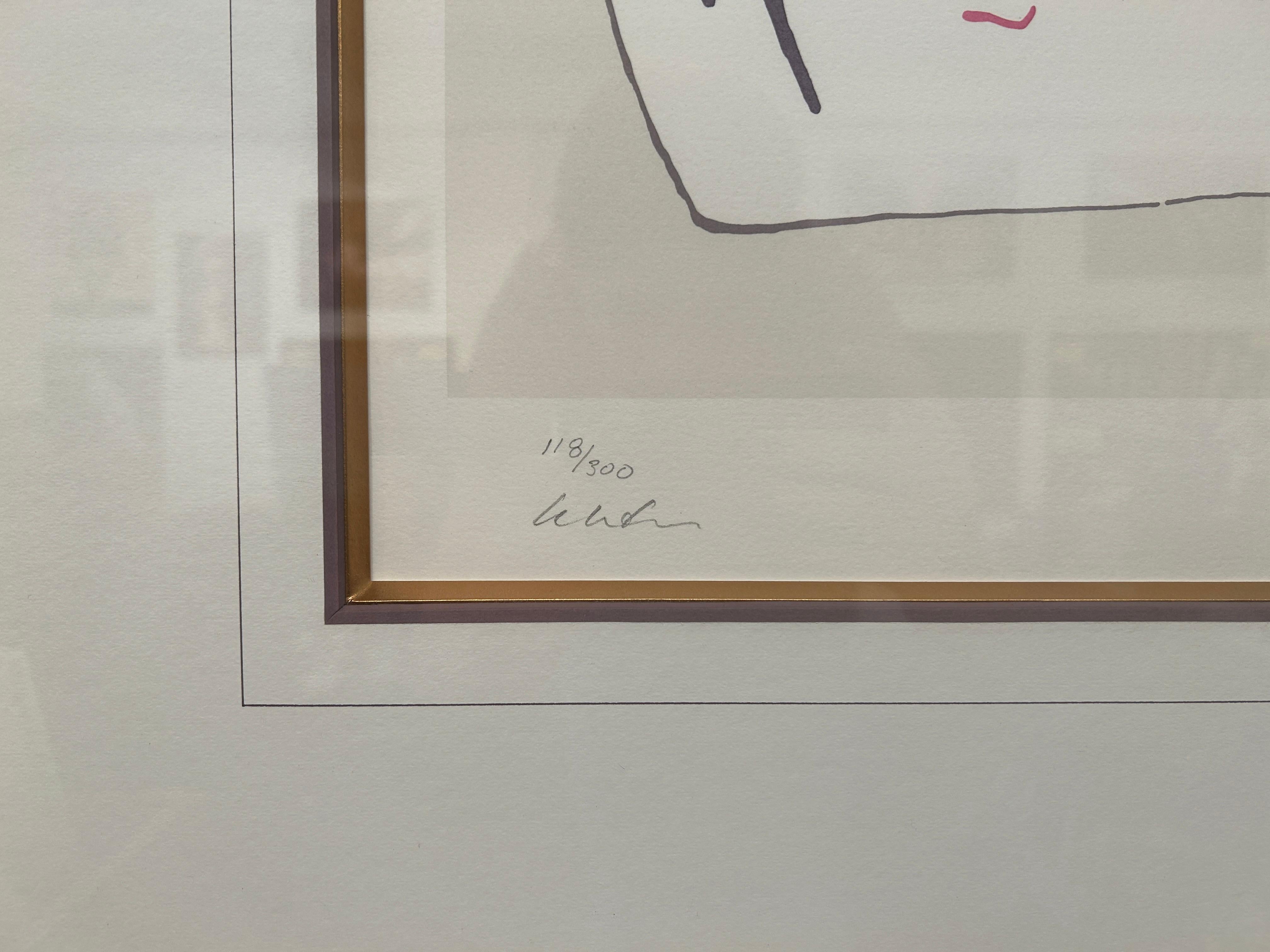 Self-Portrait multiple - Gris Portrait Print par John Lennon