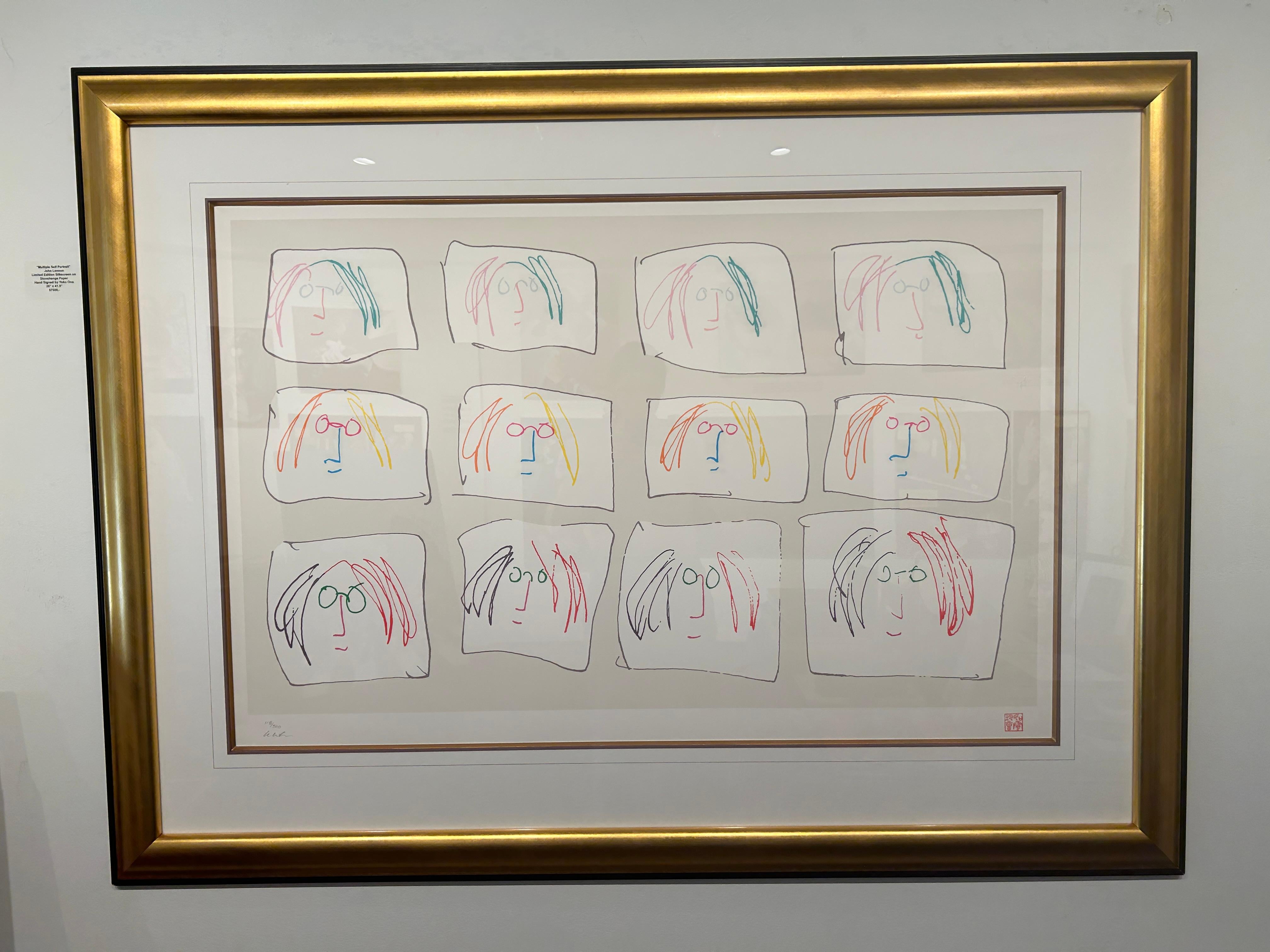 Portrait Print John Lennon - Self-Portrait multiple