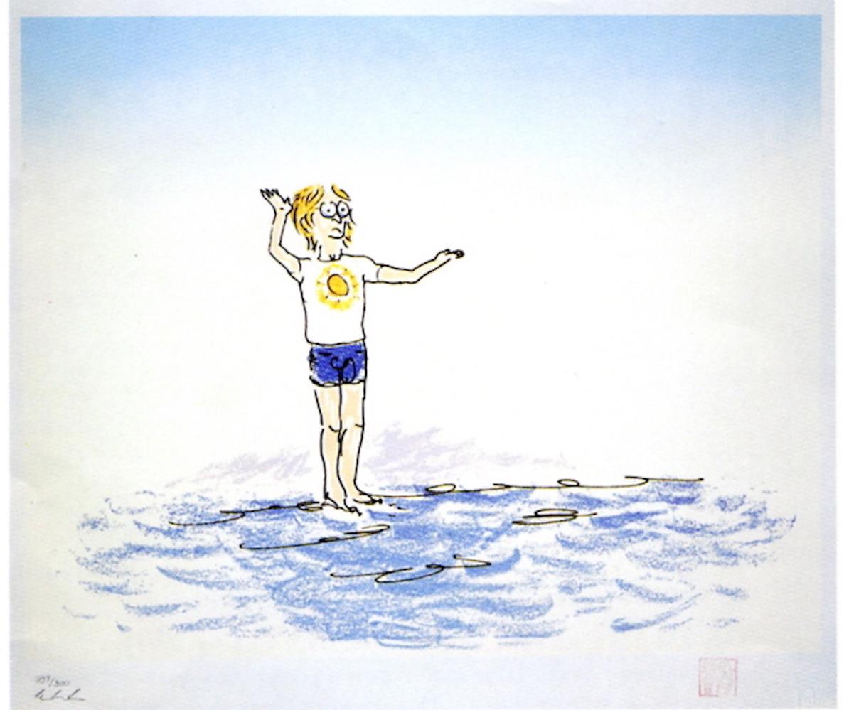 John Lennon Print – „Kein einziges ist unmöglich“  Limitierte Auflage der Zeichnung