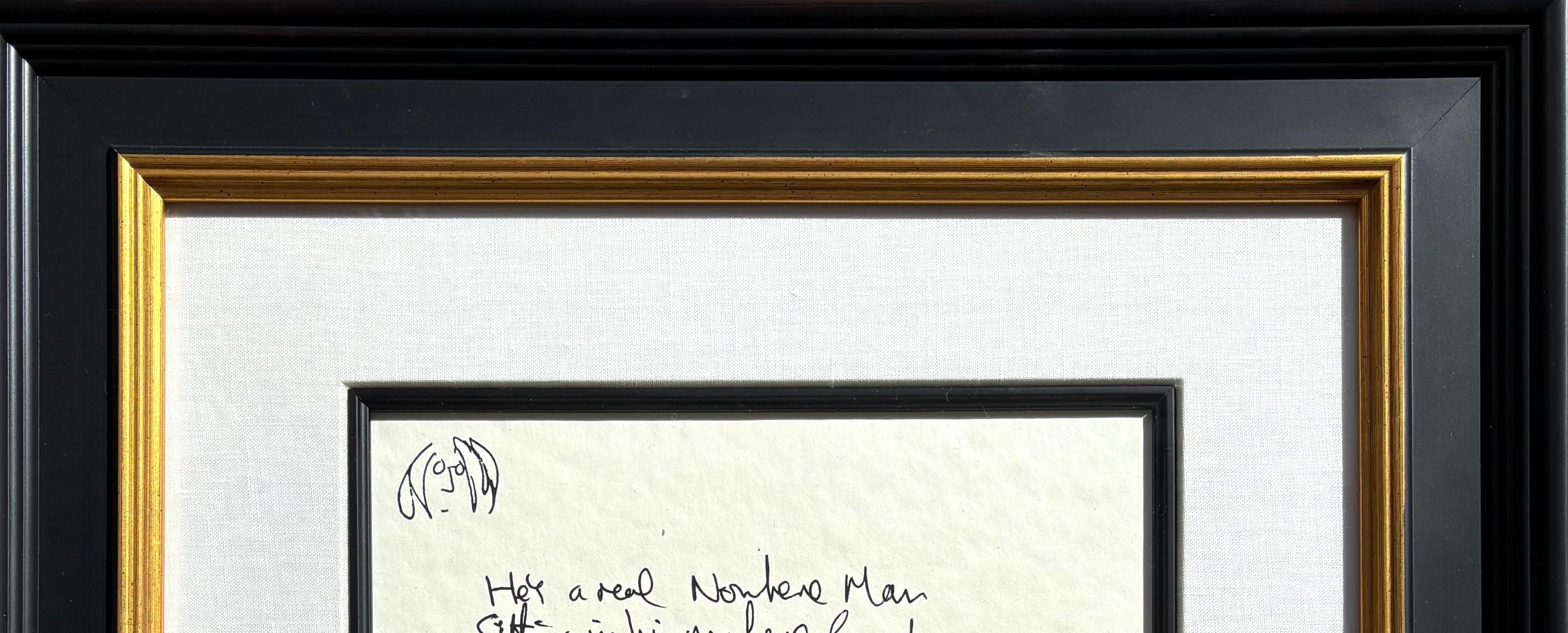 « Nowhere Man », édition limitée, écrite à la main - Contemporain Print par John Lennon
