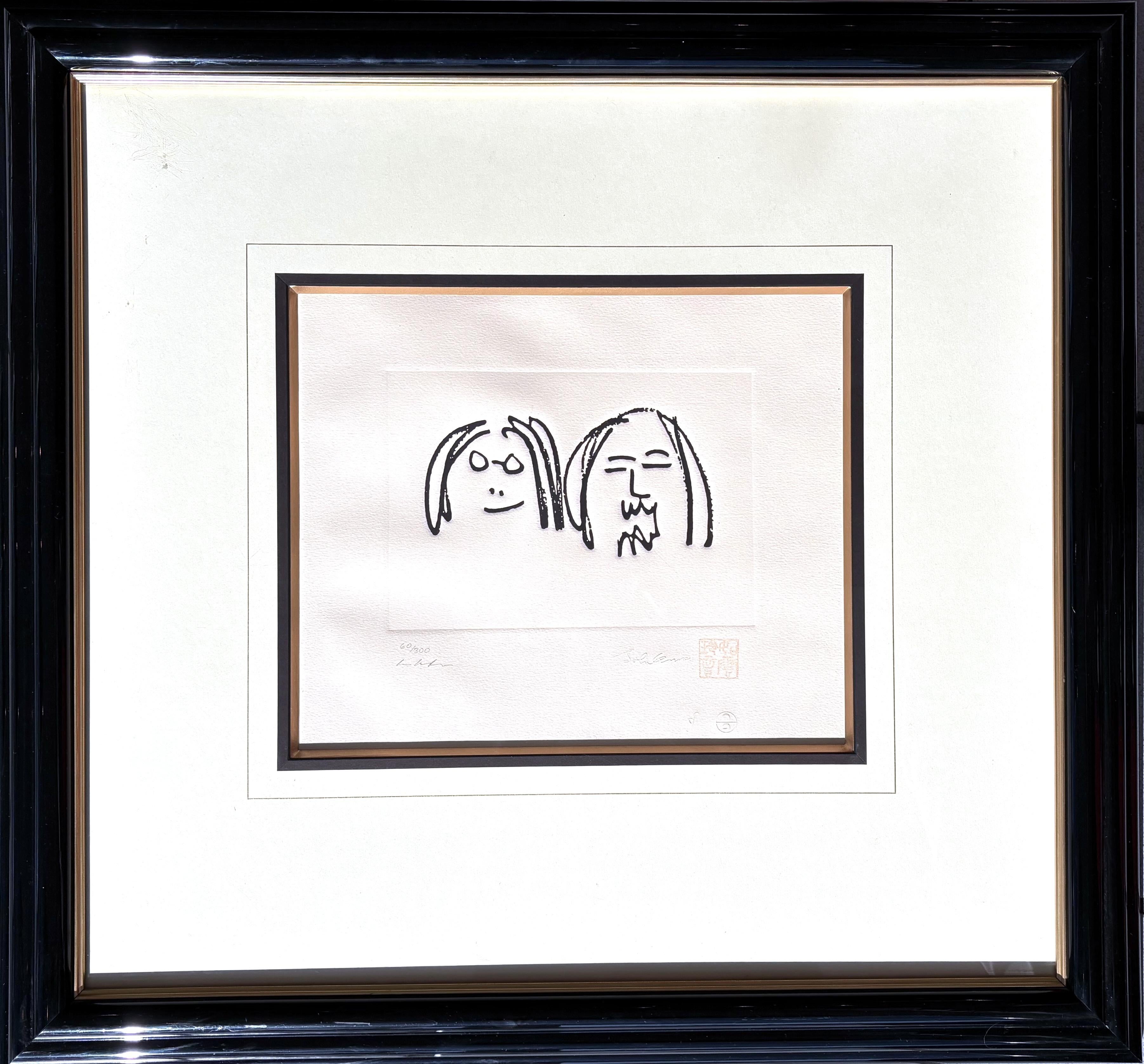 John Lennon Print - "Oh My Love"  Limited Edition Drawing Copper Etching