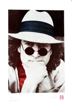 "Portrait Of John Lennon" Framed Limited Edition Photograph by Nishi/Yoko Ono