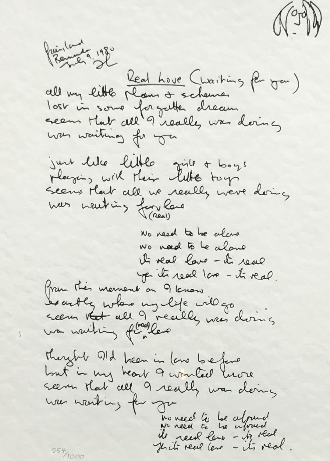 real love beatles lyrics