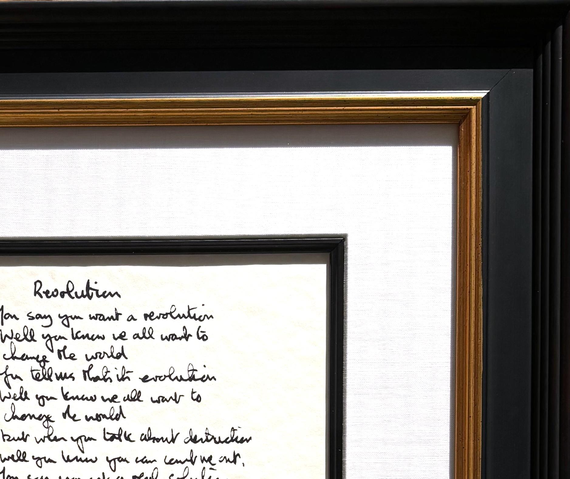 «volution », édition limitée, écrite à la main - Contemporain Print par John Lennon