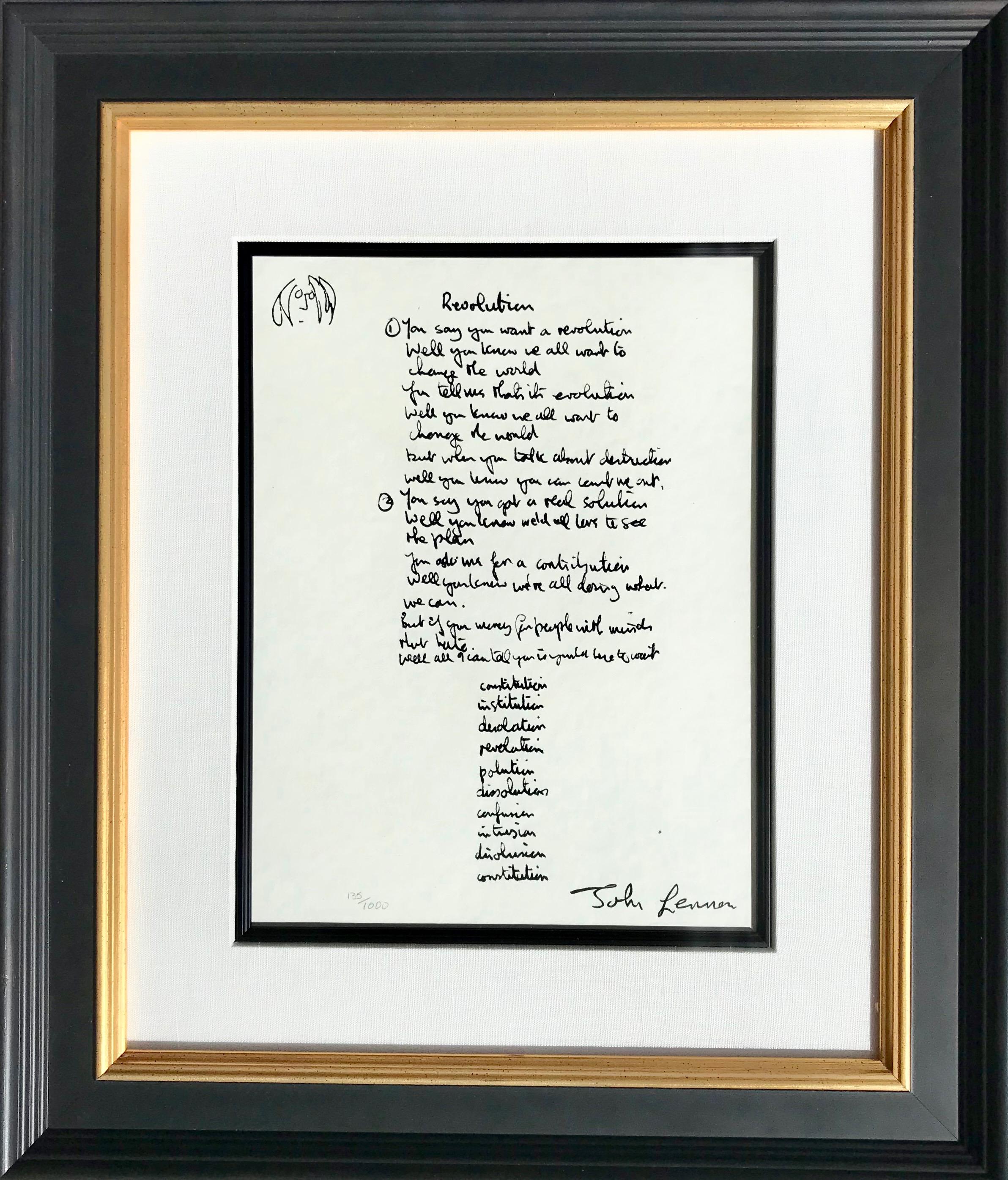 John Lennon - Dear Prudence Limited Edition Hand Written Lyrics at  1stDibs