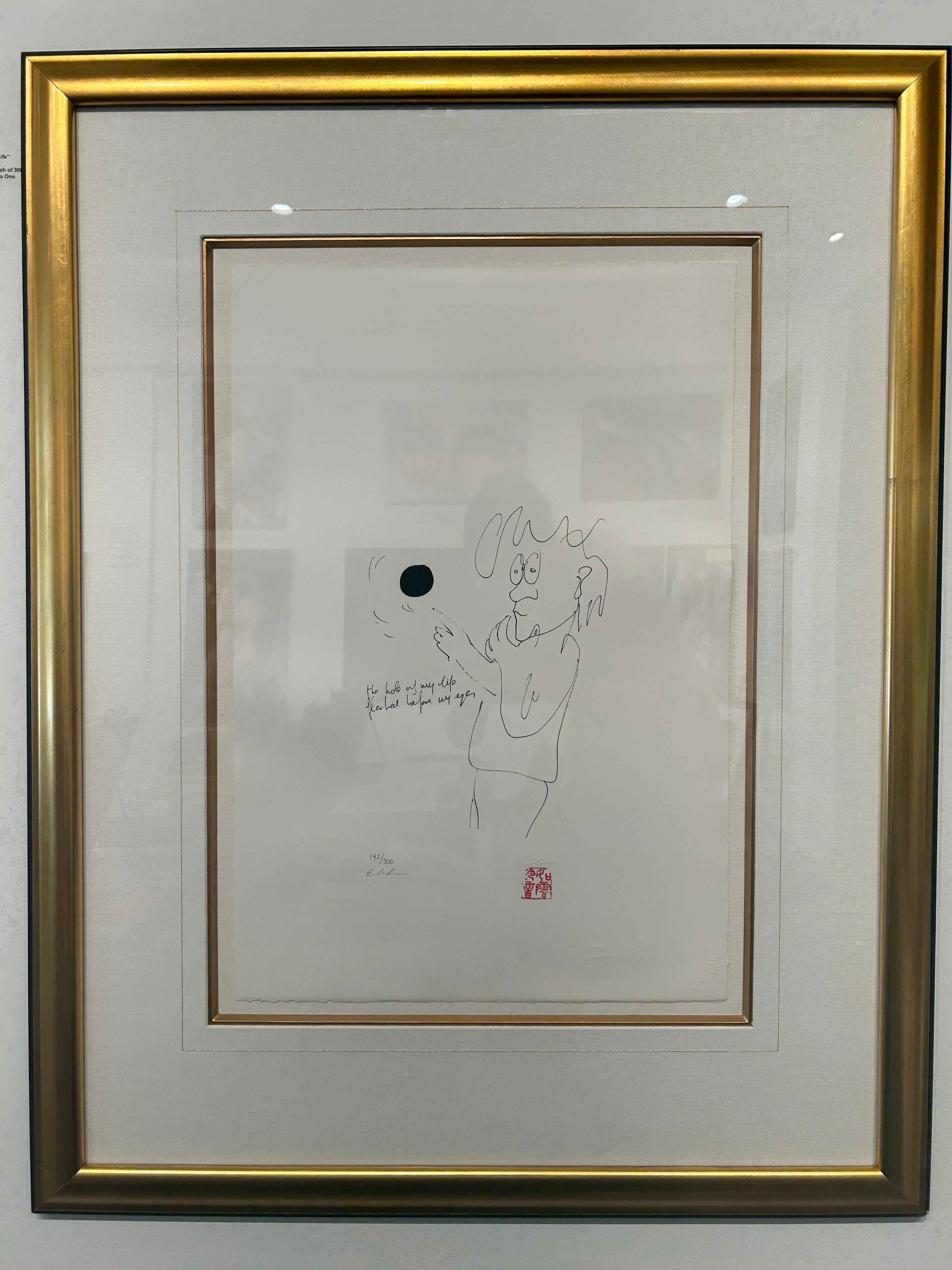 John Lennon Portrait Print - The Hole Of My Life