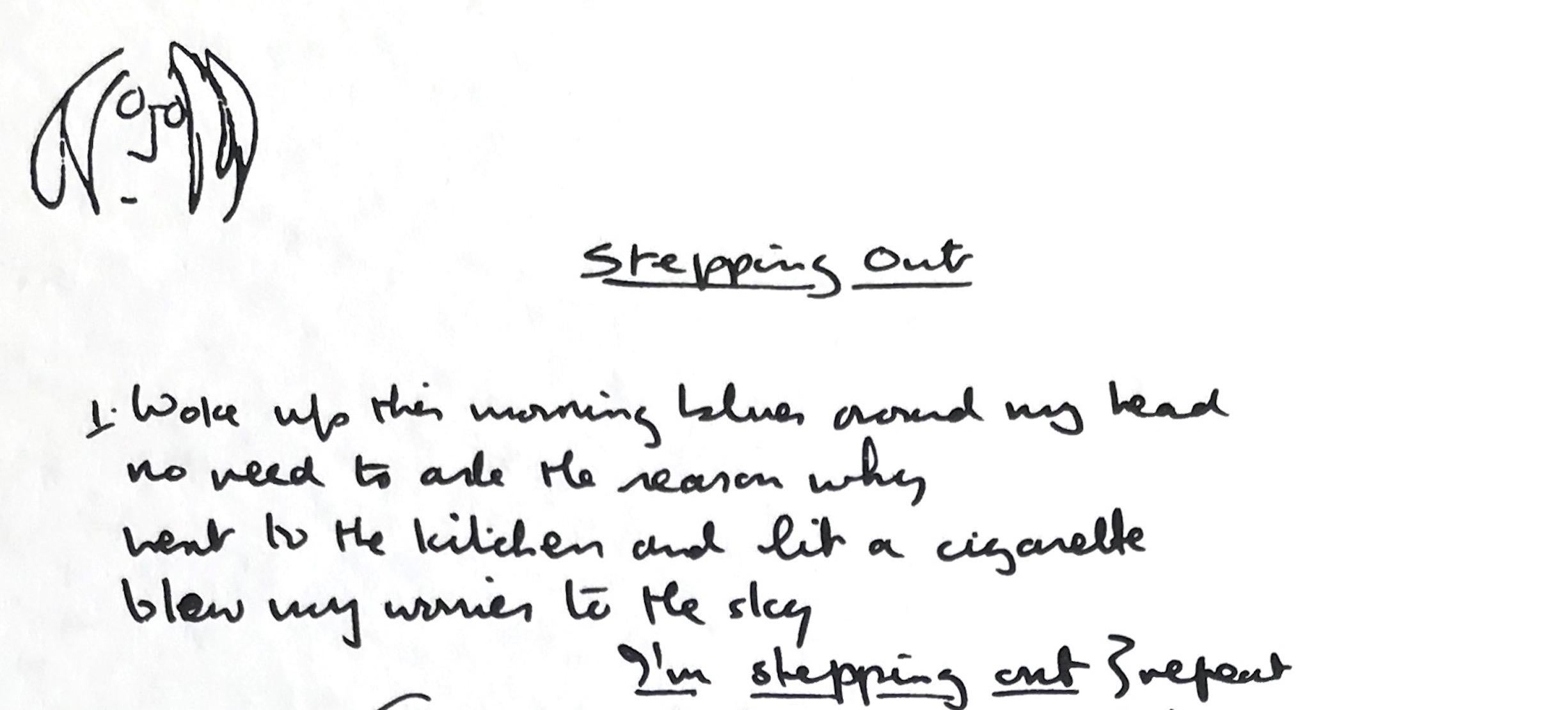 Édition limitée « Stepping Out » écrite à la main - Contemporain Print par John Lennon