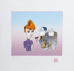 Suitors, Lithograph by John Lennon