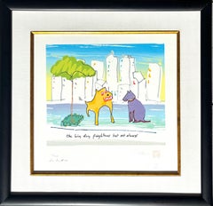 "The Big Dog Frightens" Limited Edition Drawing From "Real Love" Collection