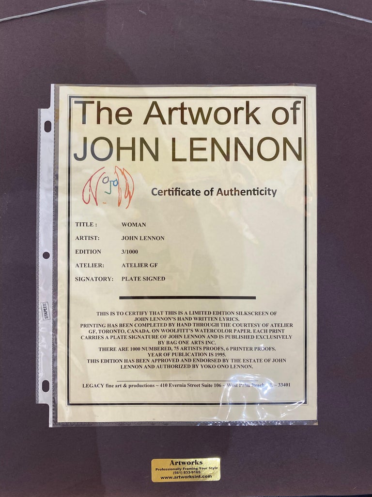 Wo/Man - Gray Still-Life Print by John Lennon