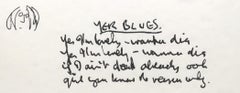 "Yer Blues" Limited Edition Hand Written Lyrics