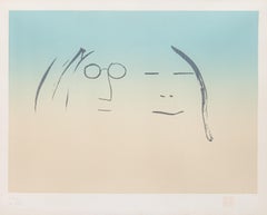 John Lennon Two is One 1969 Signed Etching on Paper 203/300 Yoko Ono 1991