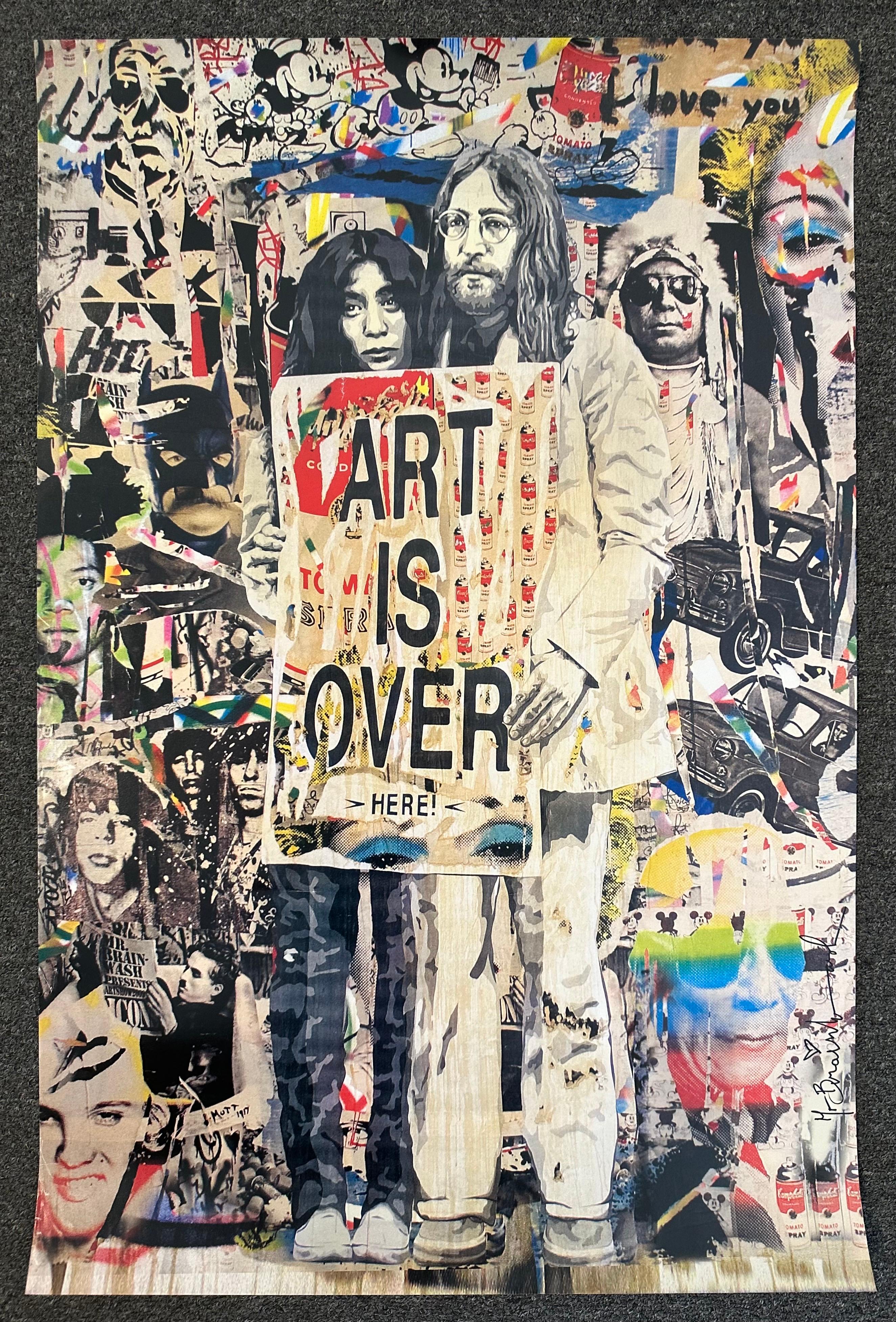 John Lennon & Yoko Ono, Kunstplakat aus der ICONS-Ausstellung von Mr. Brainwash (amerikanisch) im Angebot