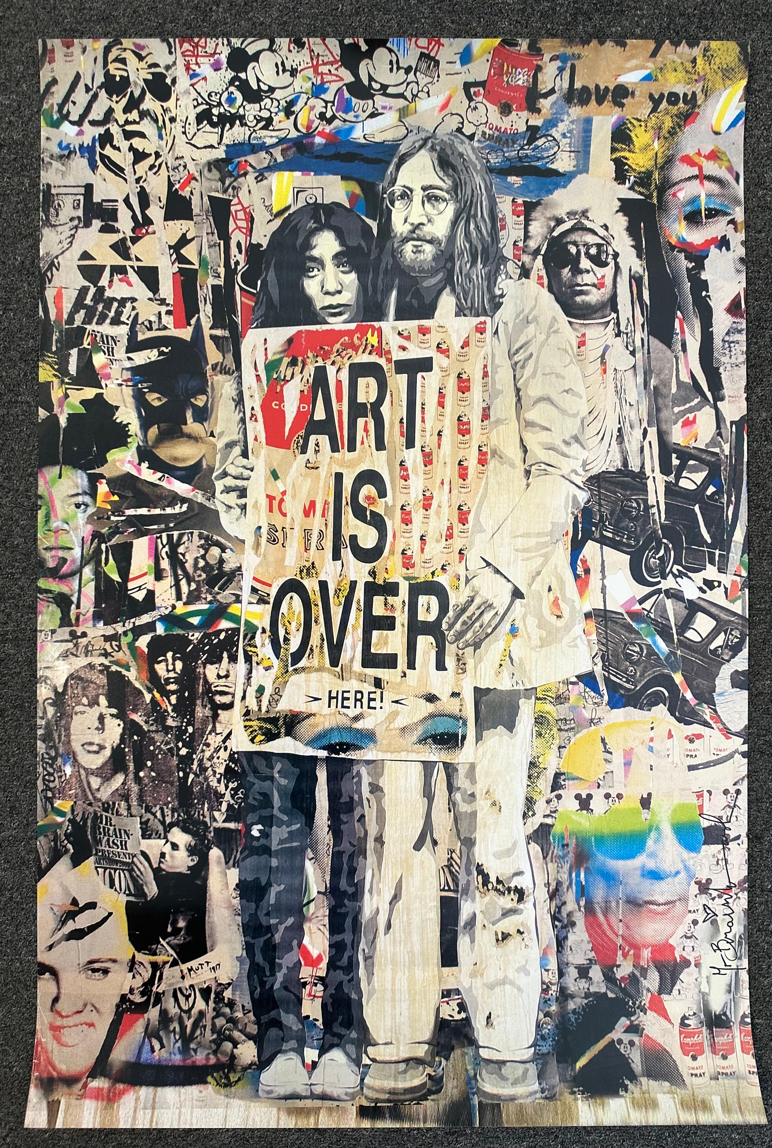 John Lennon & Yoko Ono Art Poster from the ICONS Exhibit by Mr. Brainwash For Sale 1