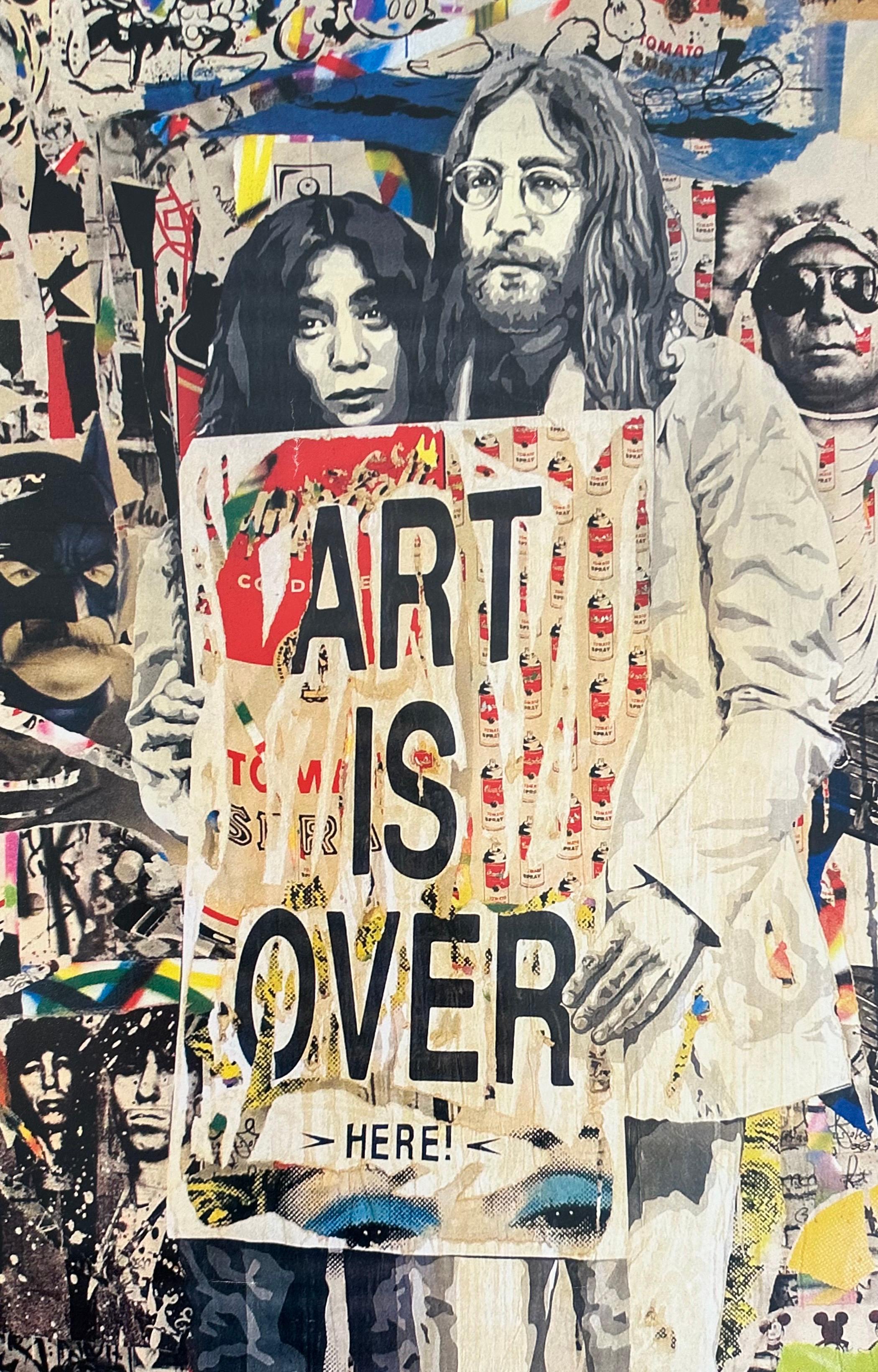 John Lennon & Yoko Ono, Kunstplakat aus der ICONS-Ausstellung von Mr. Brainwash im Angebot 2
