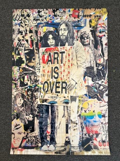 John Lennon & Yoko Ono Art Poster from the ICONS Exhibit by Mr. Brainwash