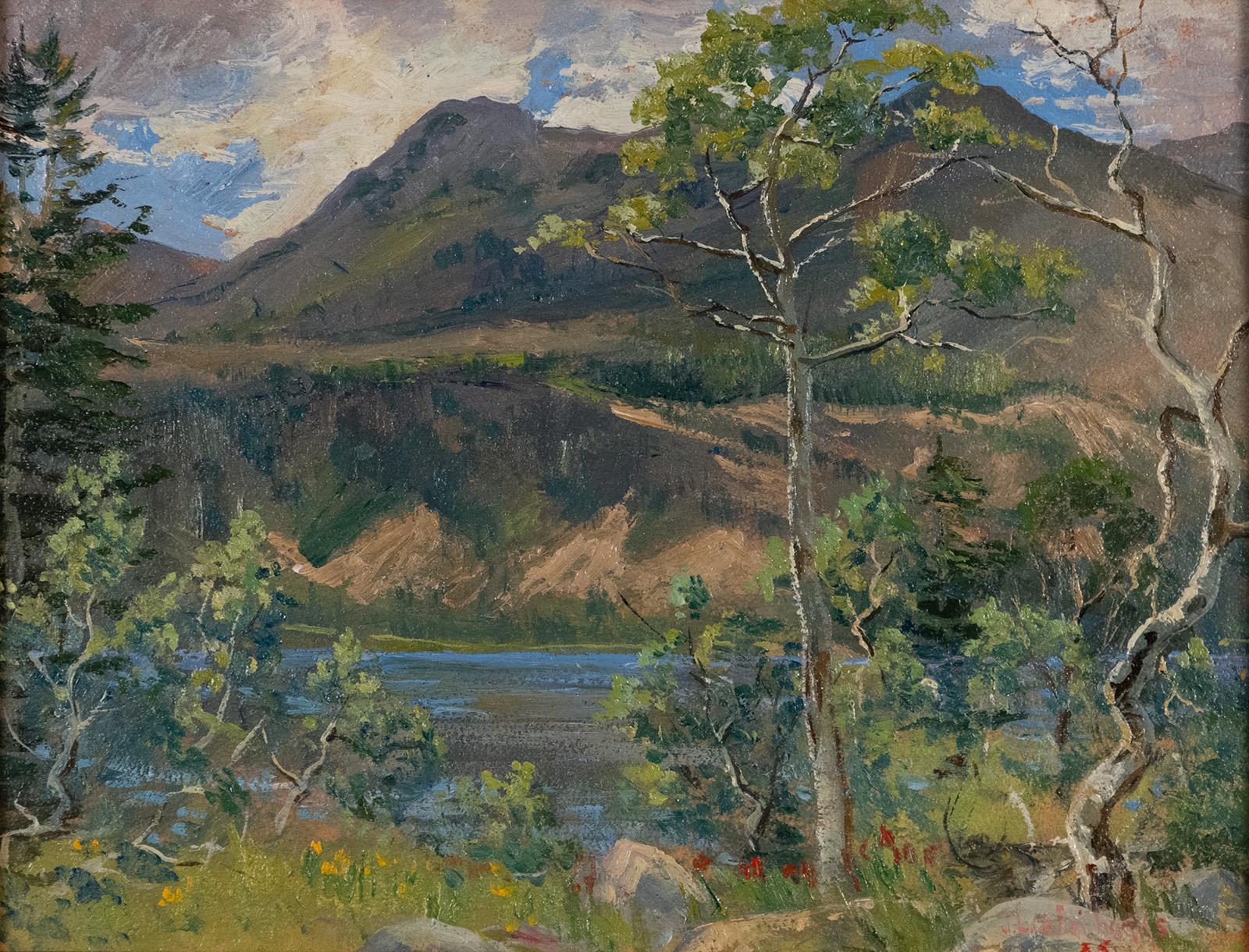 Spring Landscape by J. Leo Fairbanks - Painting by John Leo Fairbanks
