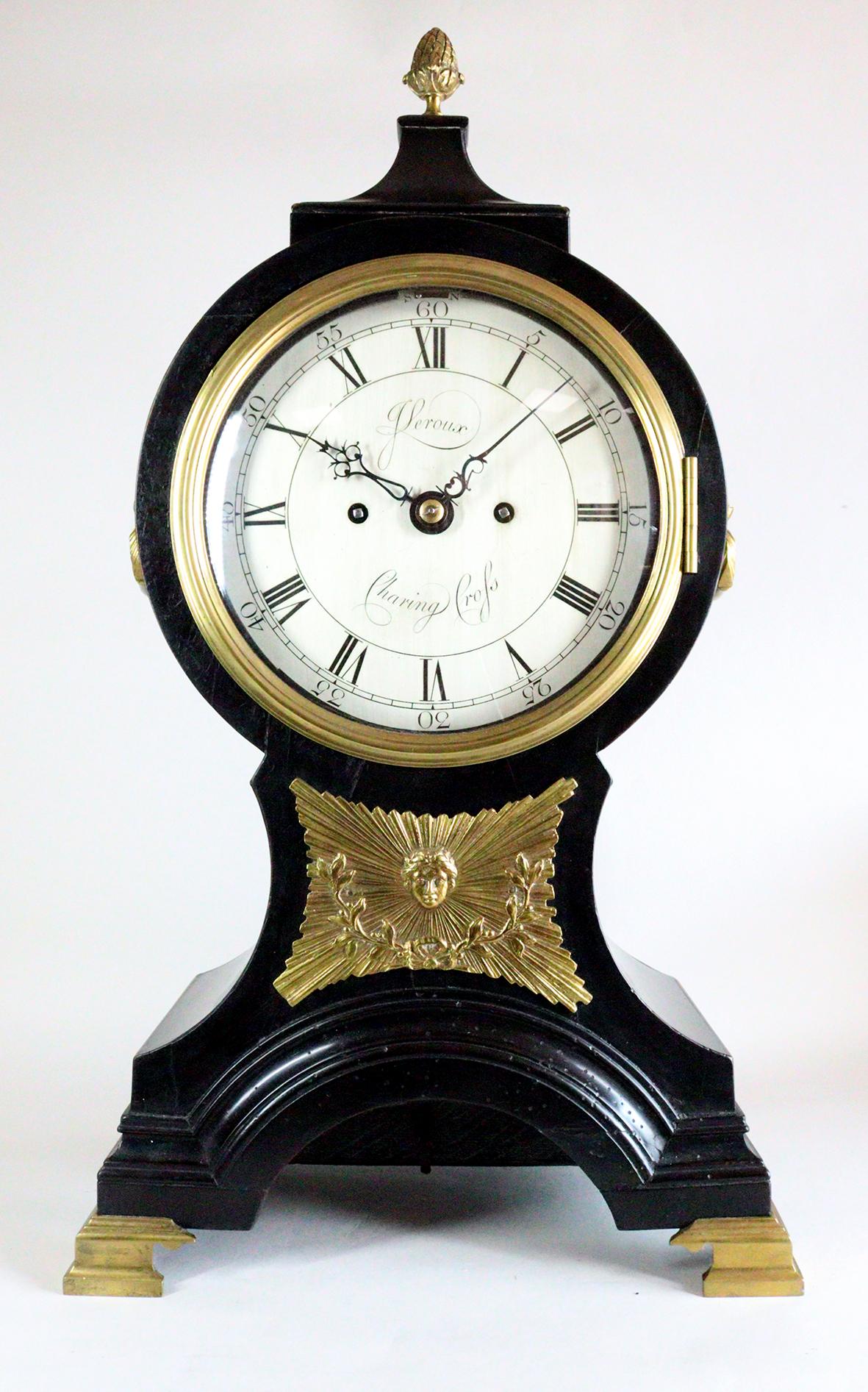 John Leroux, London. Twin Fusee Ballon-Uhr (George III.) im Angebot
