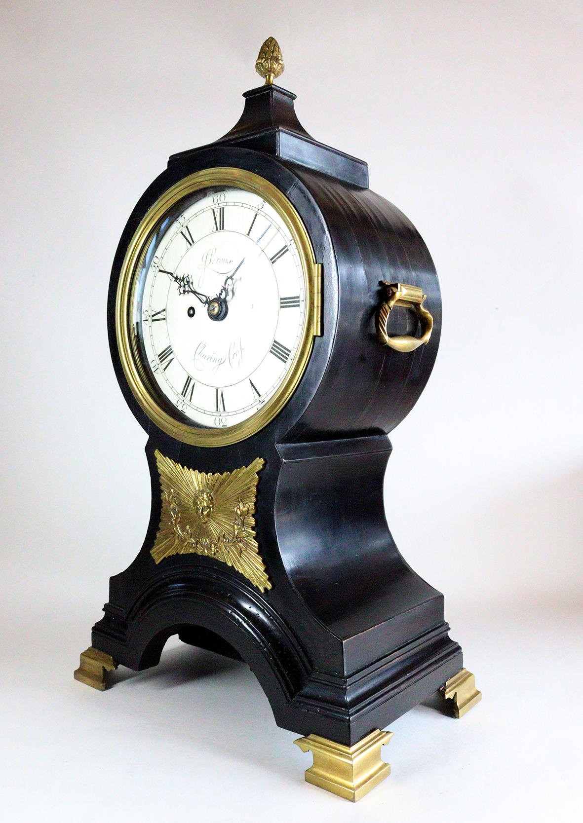 John Leroux, London. Twin Fusee Ballon-Uhr (Englisch) im Angebot