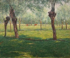 Field with Dappled Sunlight, Giverny, France, John Breck, American Impressionism