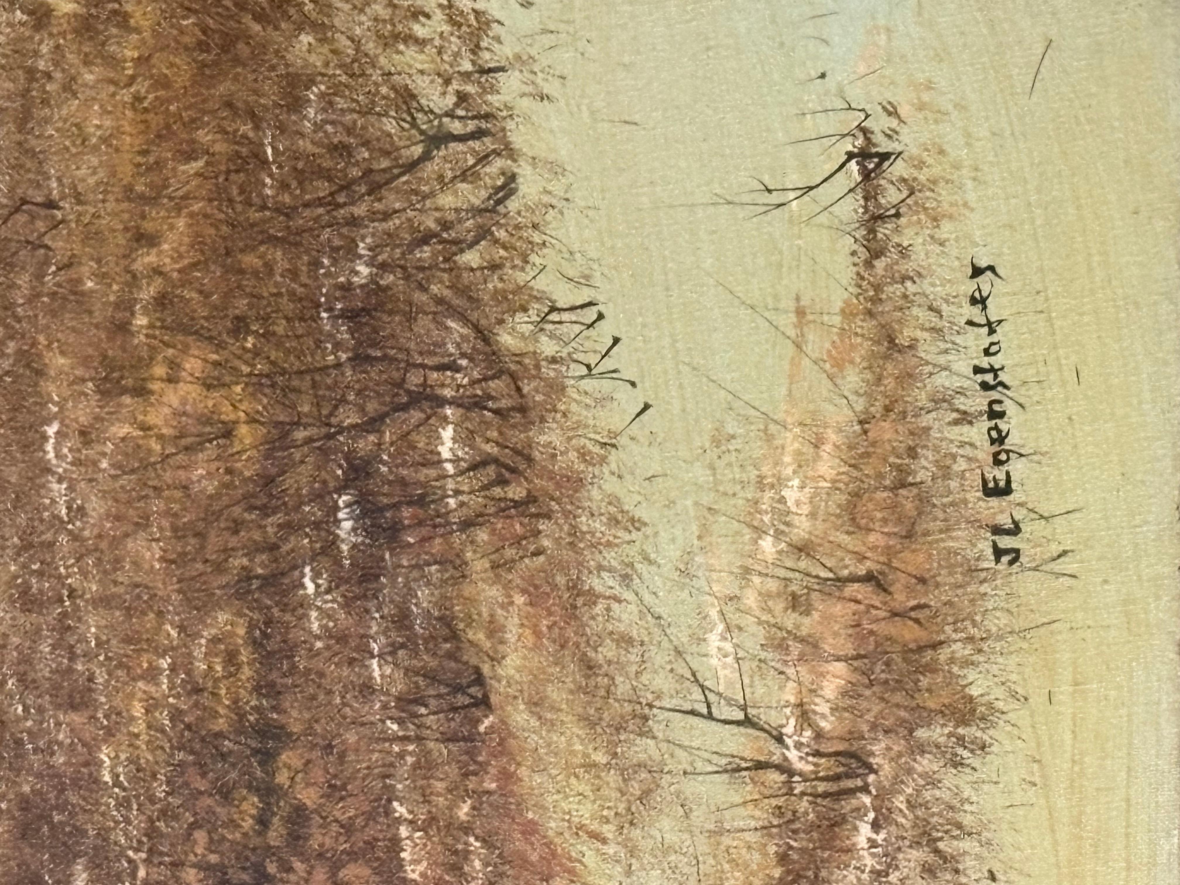 JOHN LEWIS EGENSTAFER, B 1943, OIL ON CANVAS, H 20