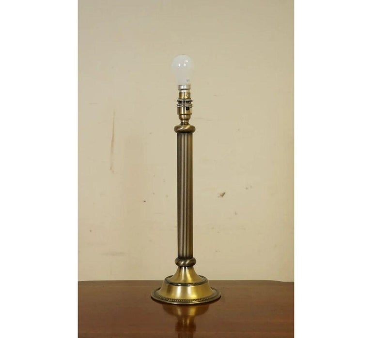 John Lewis Single Vintage Brass Look Table Lamp For Sale at 1stDibs