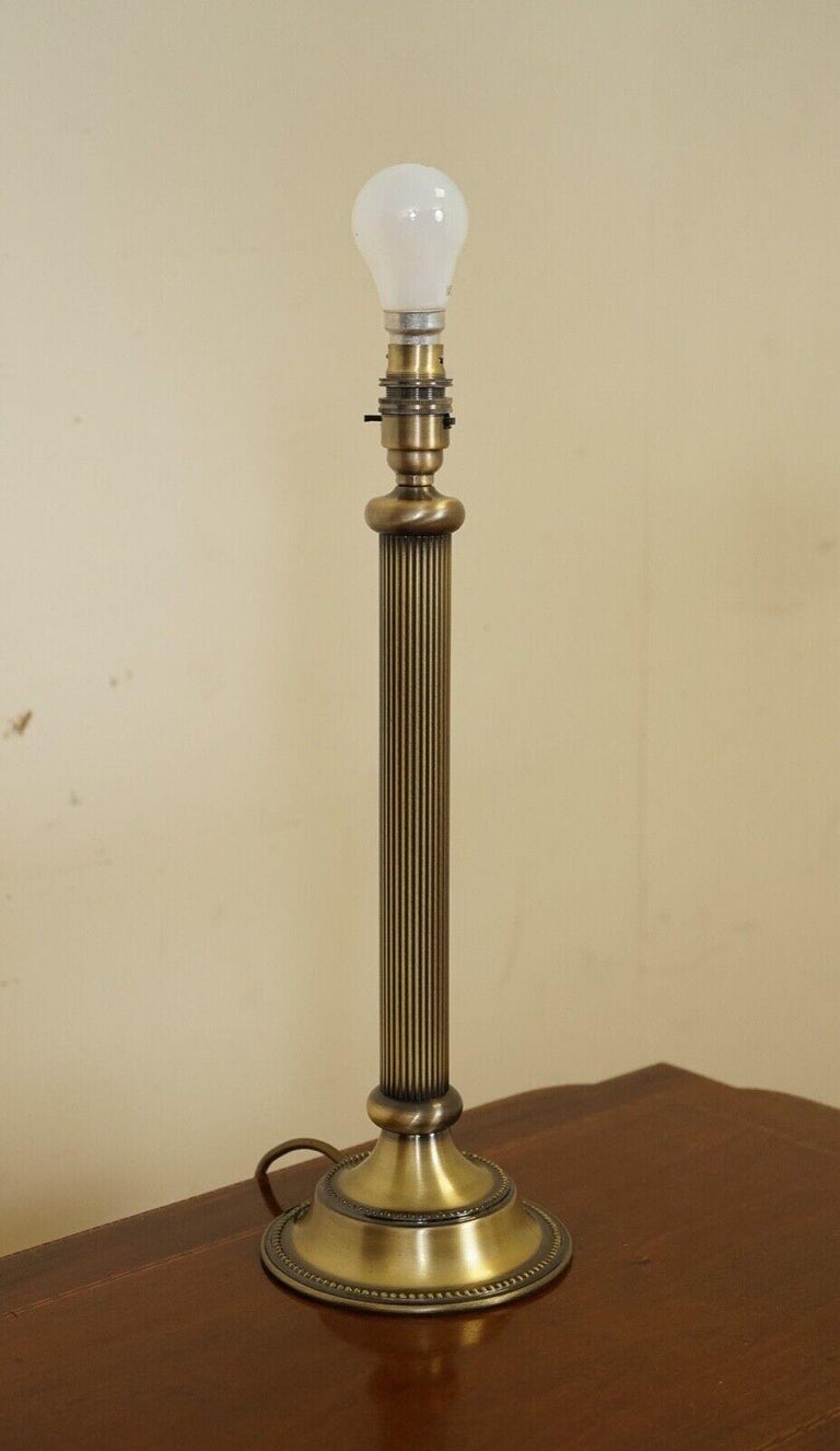 John Lewis Single Vintage Brass Look Table Lamp For Sale at 1stDibs
