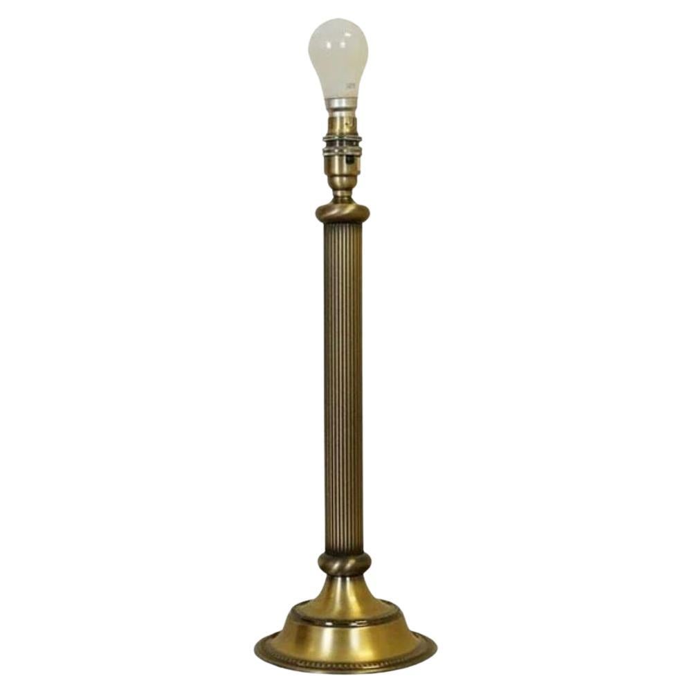 John Lewis Single Vintage Brass Look Table Lamp For Sale
