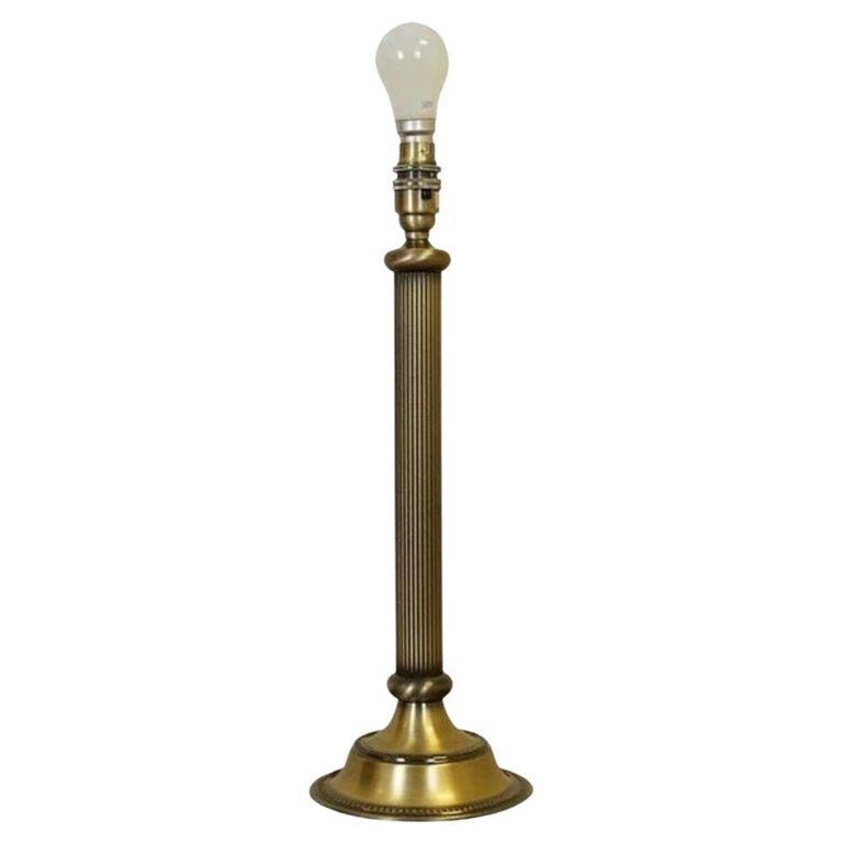 John Lewis Single Vintage Brass Look Table Lamp For Sale at 1stDibs