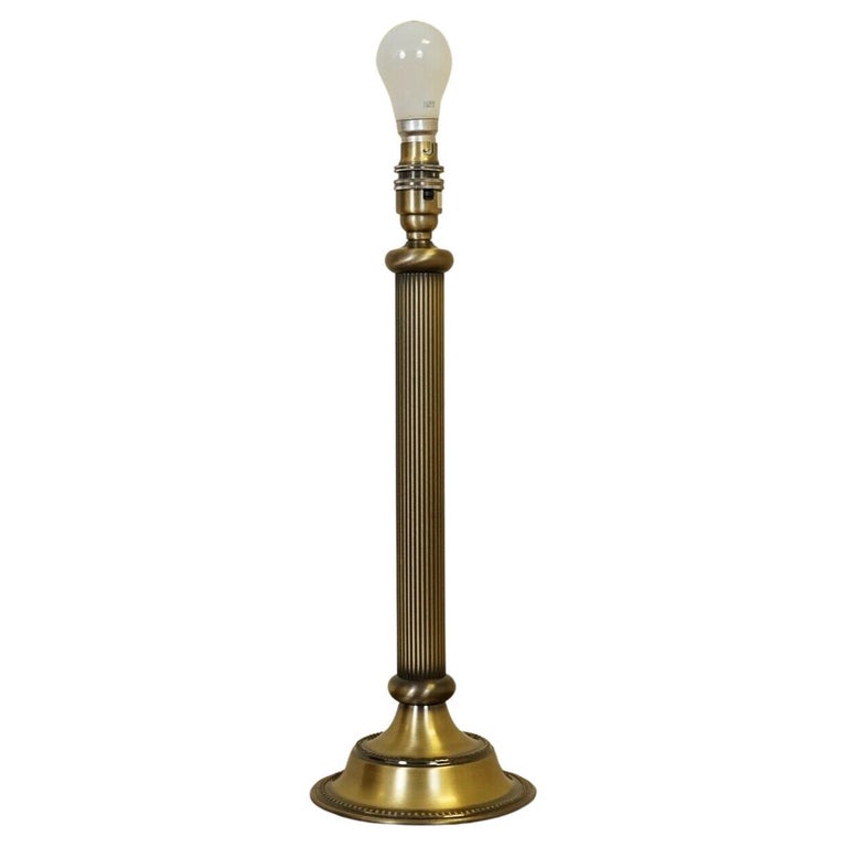 John Lewis Single Vintage Brass Look Table Lamp For Sale at 1stDibs