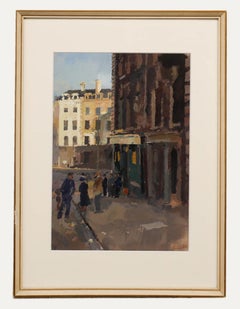 John Linfield - John Linfield (b.1930) - 1949 Oil, Wolverhampton Street Scene John Linfield (b.1930) - 1949 Oil, Wolverhampton Street Scene