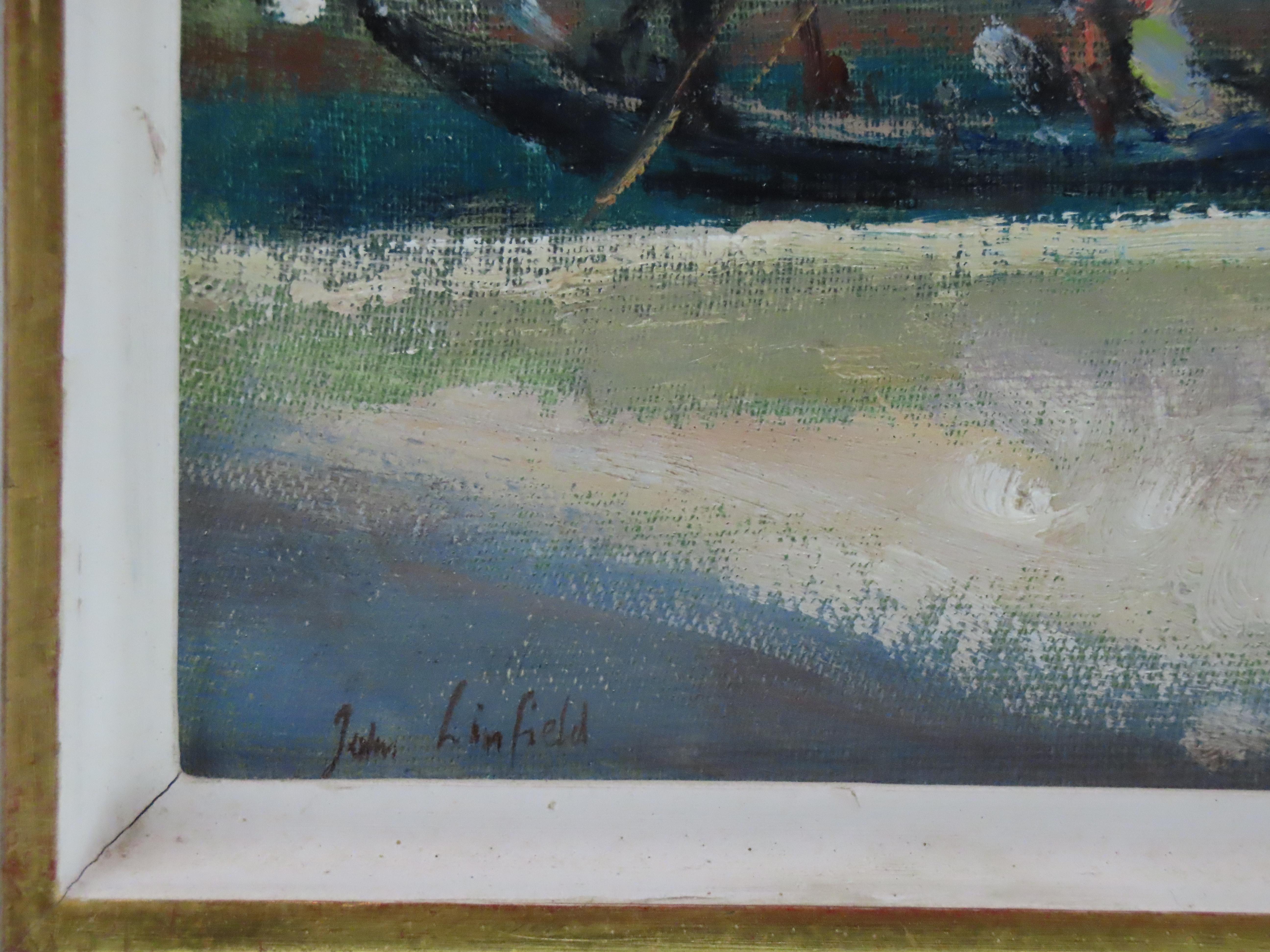 Original Oil on Board. JOHN LINFIELD, N.E.A.C., 