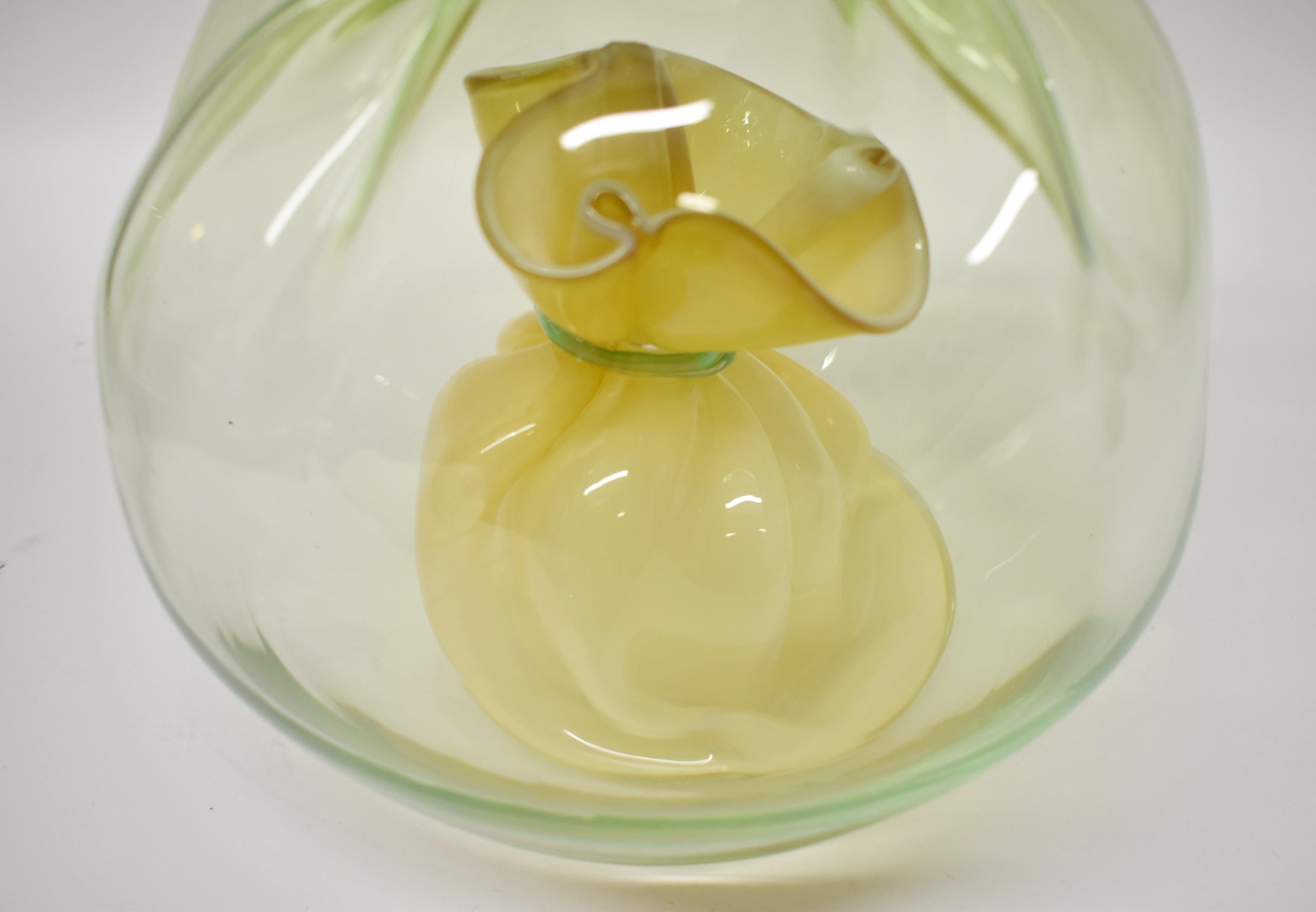 Modern John Littleton & Kate Vogel Art Glass Sculpture 