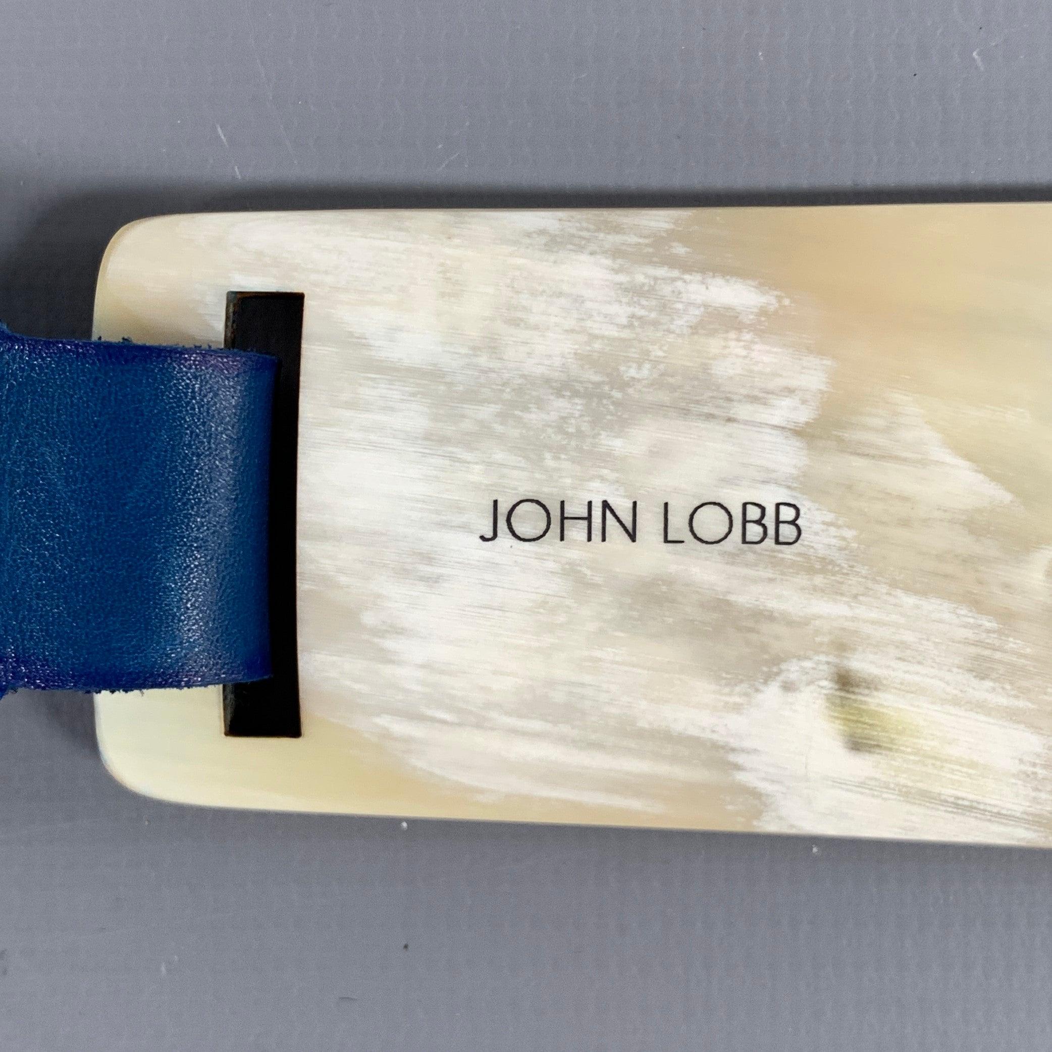 JOHN LOBB Calzador de cuerno de cuero natural azul Beige en venta