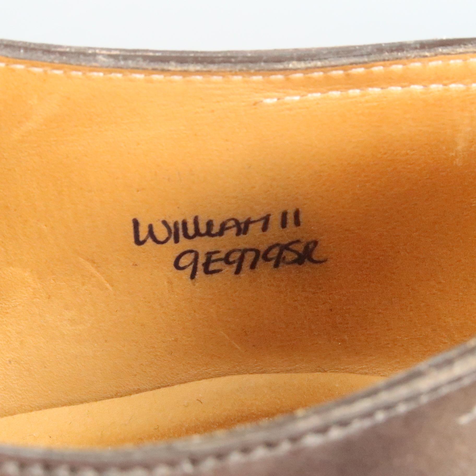 JOHN LOBB Size 10 Brown Antique Leather Double Monk Strap Loafers 1