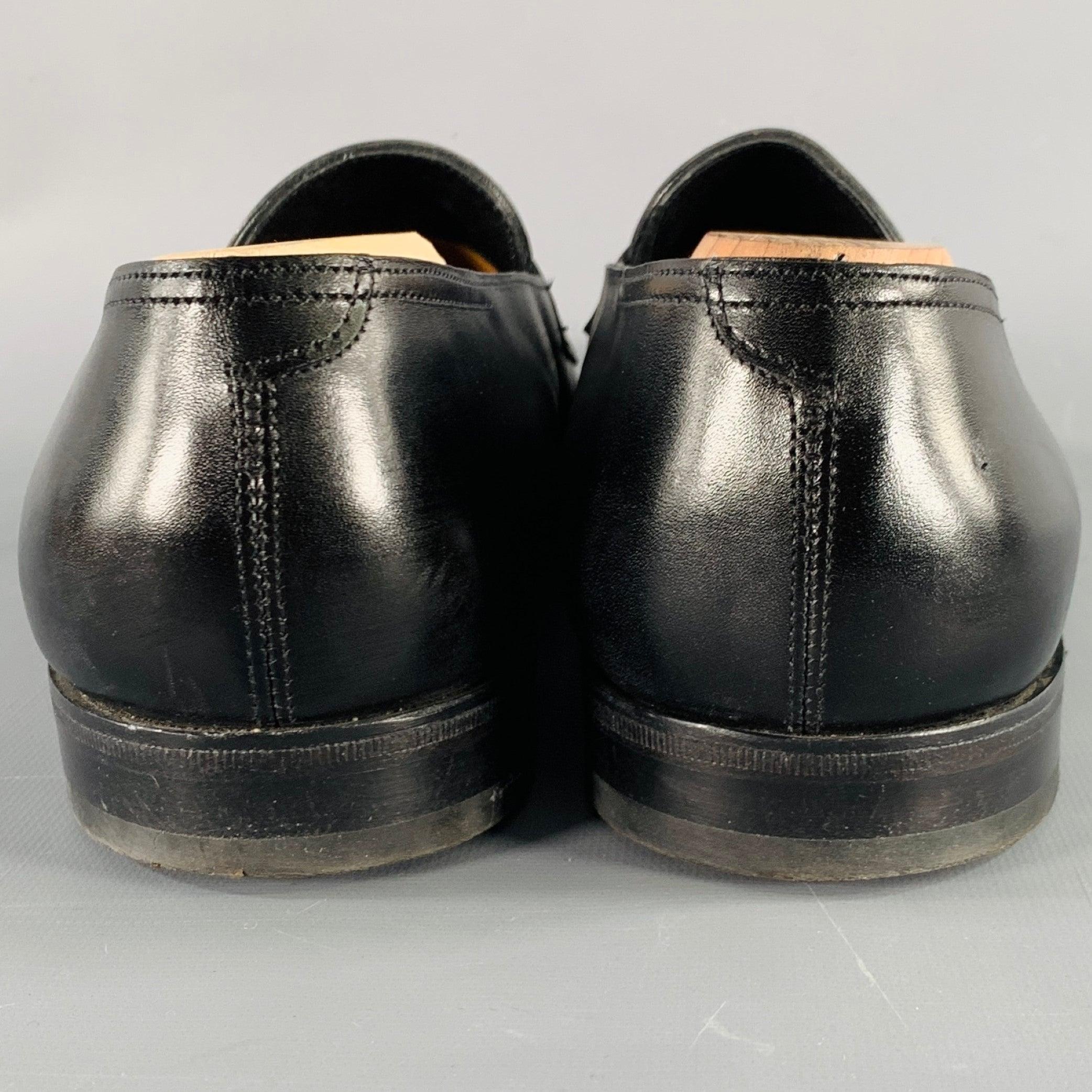 JOHN LOBB Größe 11 Schwarze Penny Loafers aus Leder im Zustand „Gut“ im Angebot in San Francisco, CA