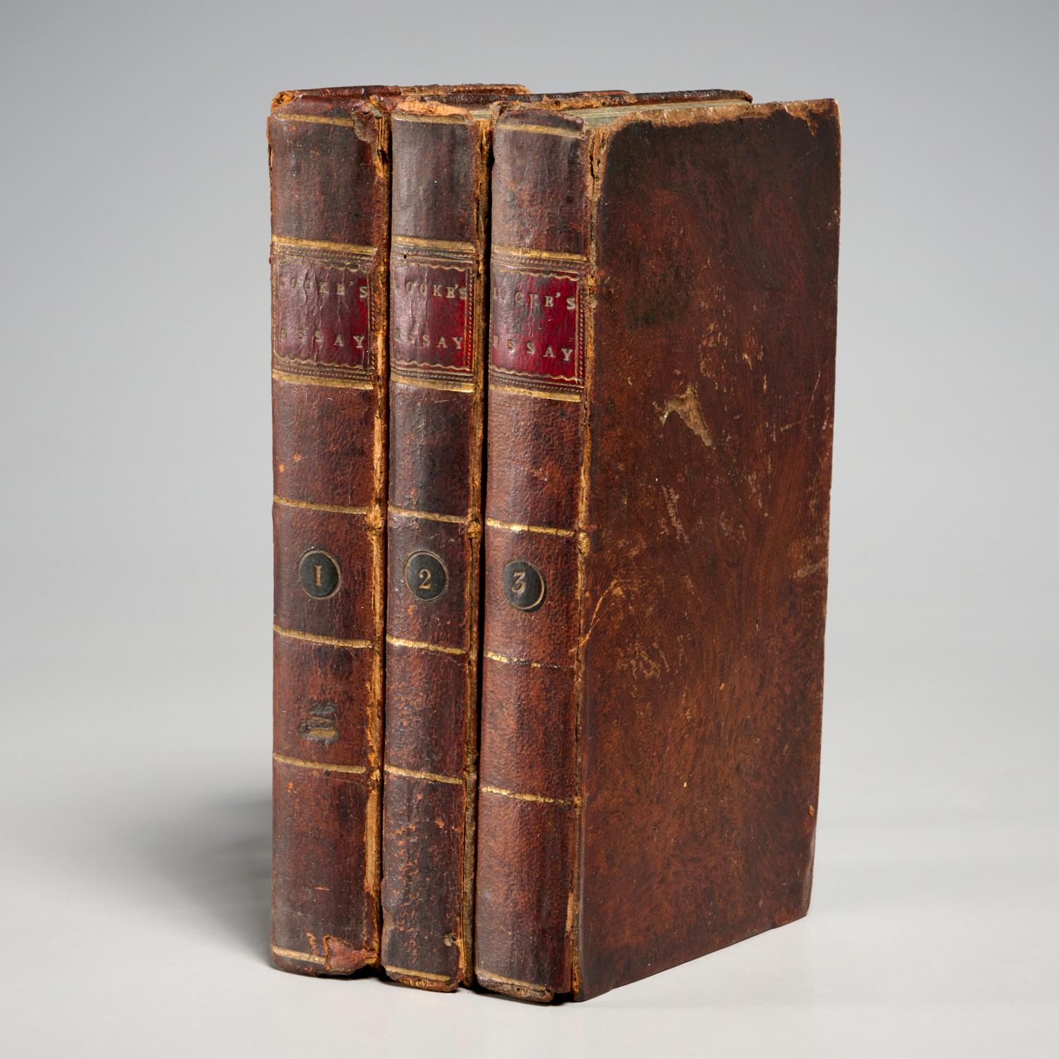 John Locke, Essay über das menschliche Verständnis, 3 Bände 1798 und 1801 im Angebot 3