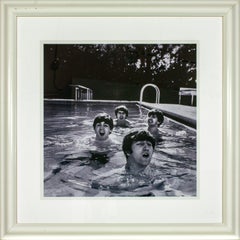 Retro "The Beatles, Miami Beach, 1964" framed photograph by John Loengard 