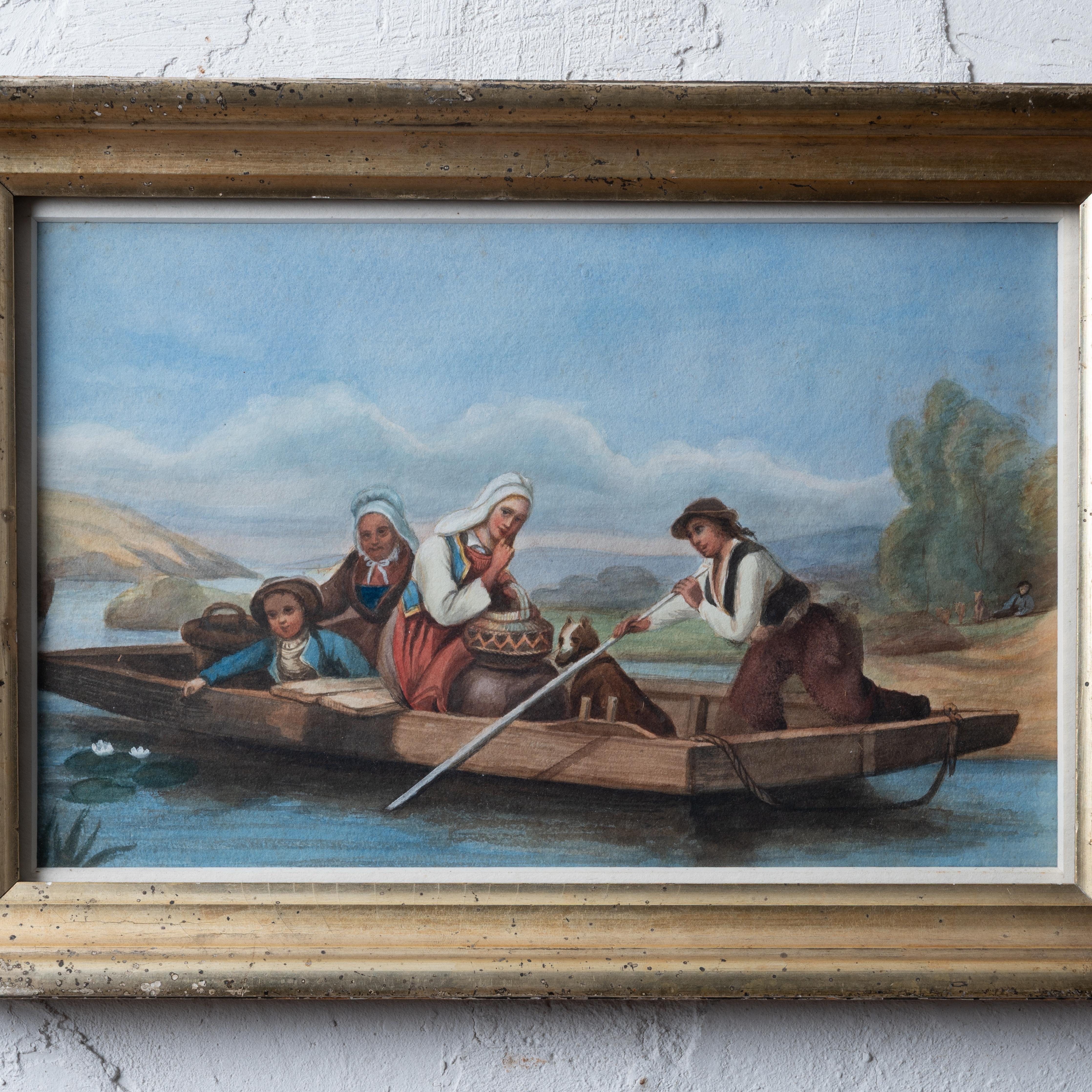 Peinture de John Tenniel d'après F. Marohn, provenant de la succession de William Astor Chanler Bon état - En vente à Savannah, GA