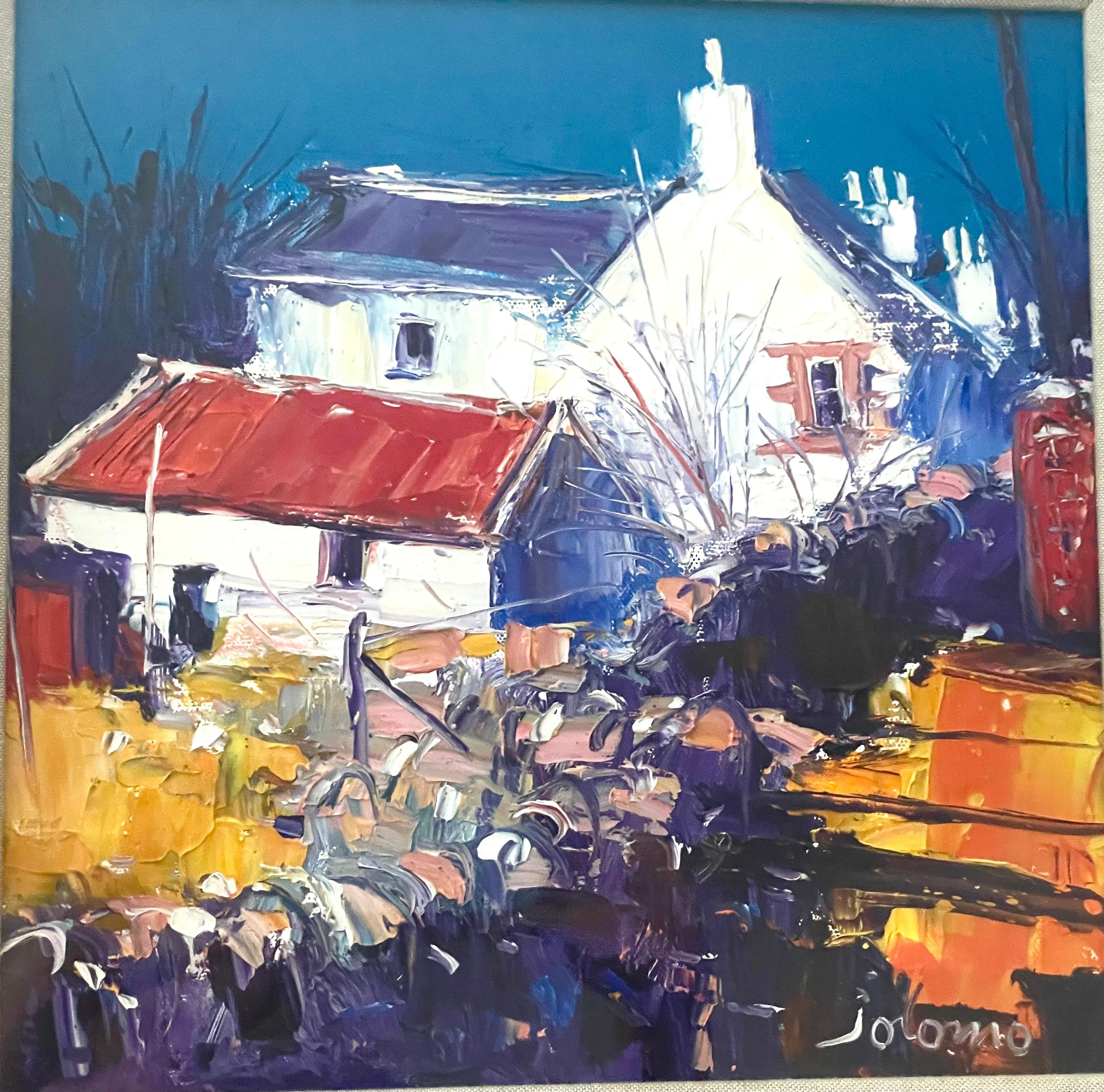 Landscape Painting di John Lowrie Morrison (JoLoMo) - Breadalbane, pittura contemporanea espressionista di Mull
