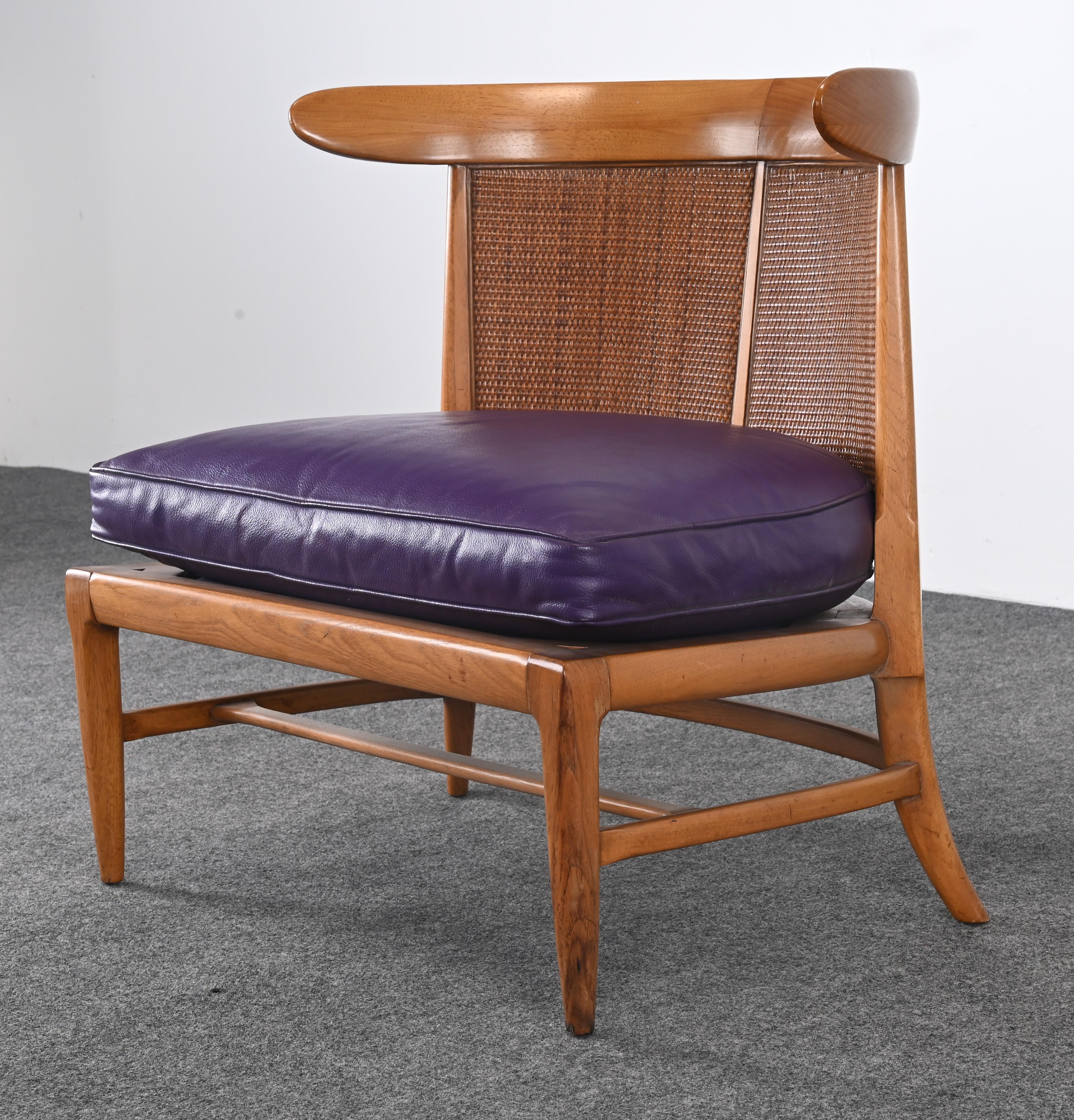 Leather John Lubberts and Lambert Mulder Slipper Chair for Tomlinson 1950