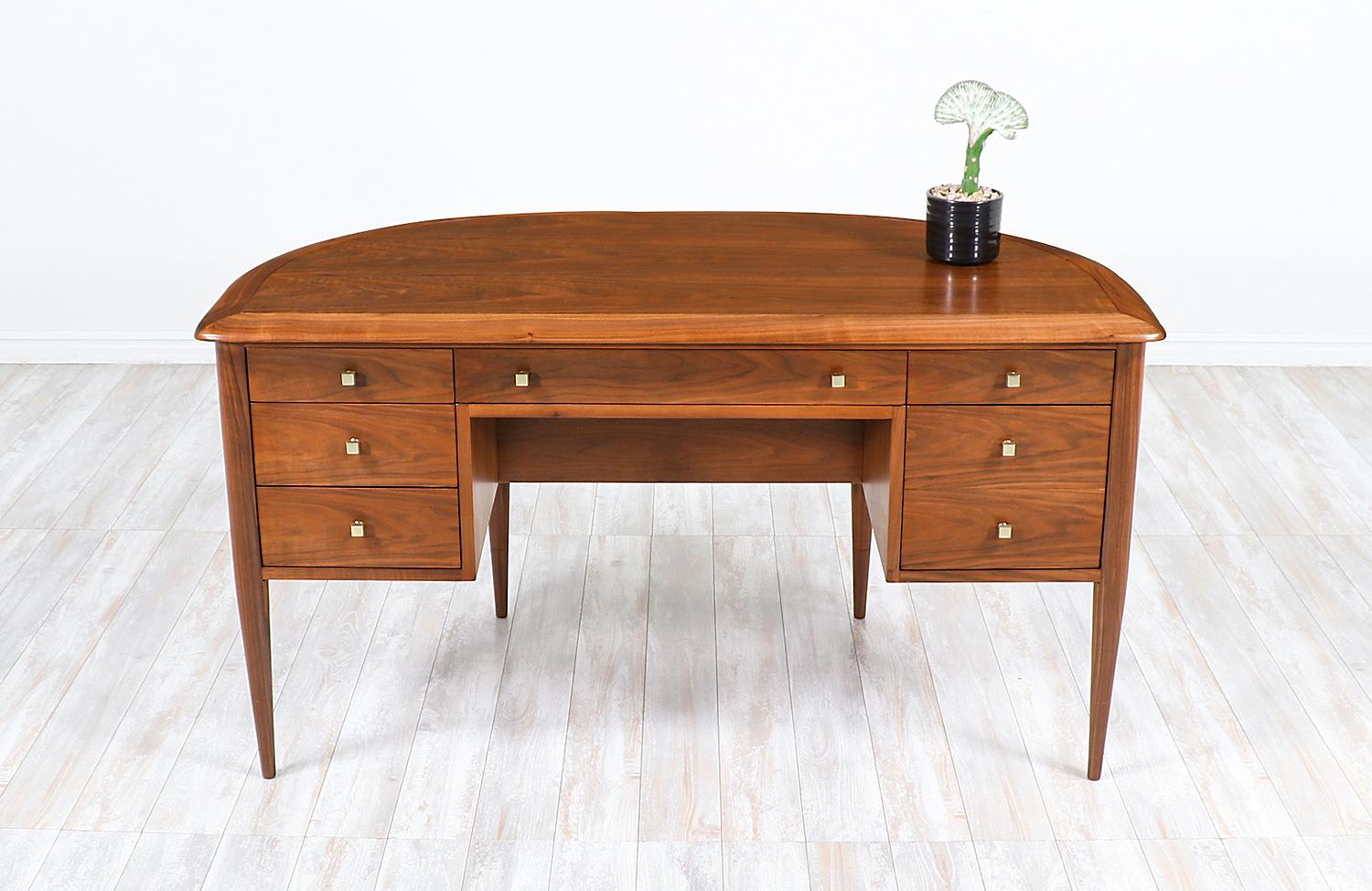 Mid-Century Modern John Lubberts & Lambert Mulder Executive Desk with Bookcase for Tomlinson