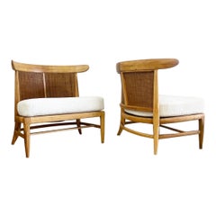 John Lubberts and Lambert Mulder Pair Mid Century Slipper Chair per Tomlinson