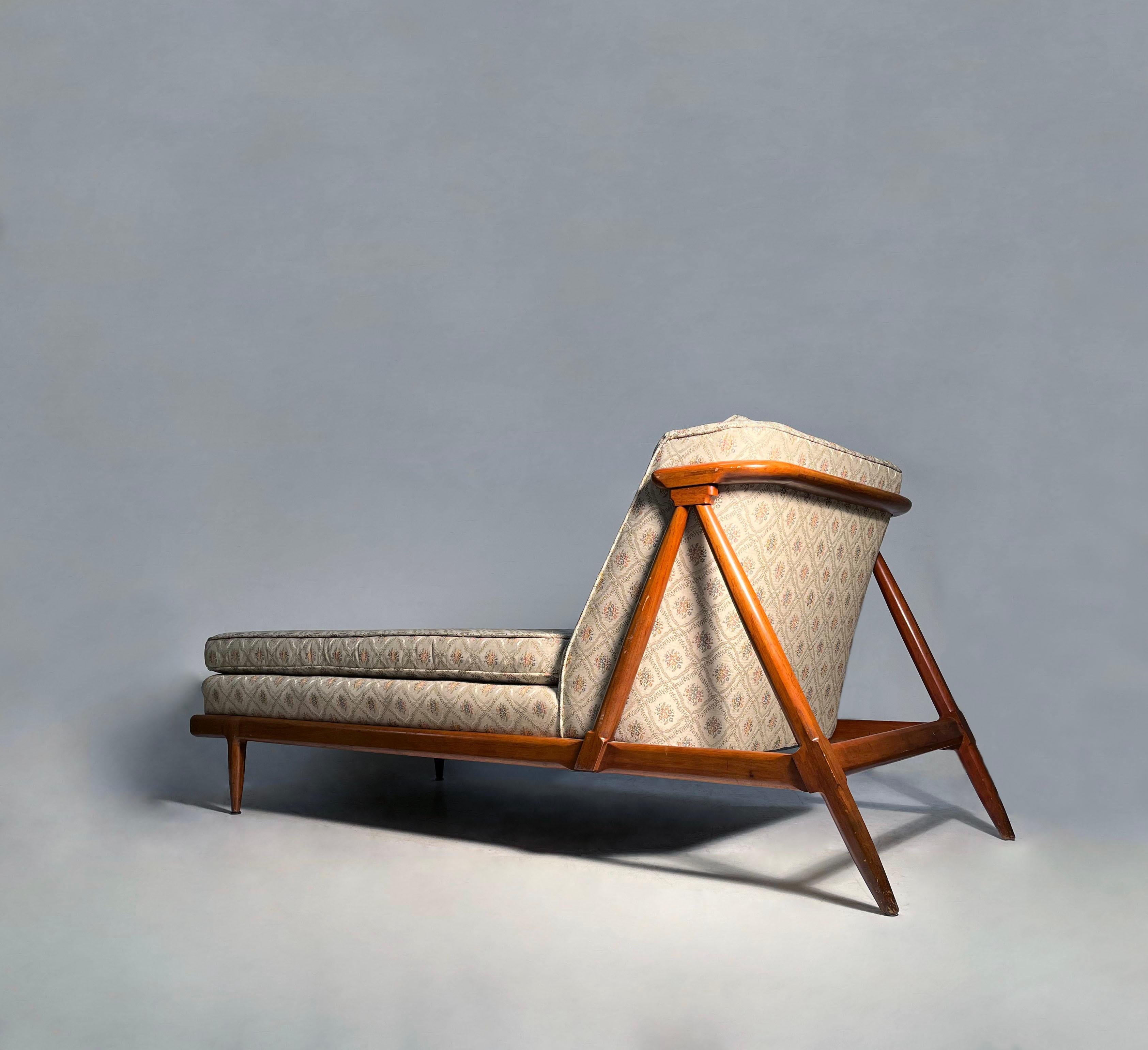 Mid-Century Modern John Lubberts & Lambert Mulder Sophisticate Chaise Lounge for Tomlinson For Sale