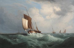 Ships Off Dungeness, Kent, 19th Century