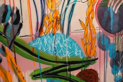 John M. White, Bird Opera #30, on wood panel with resin coating