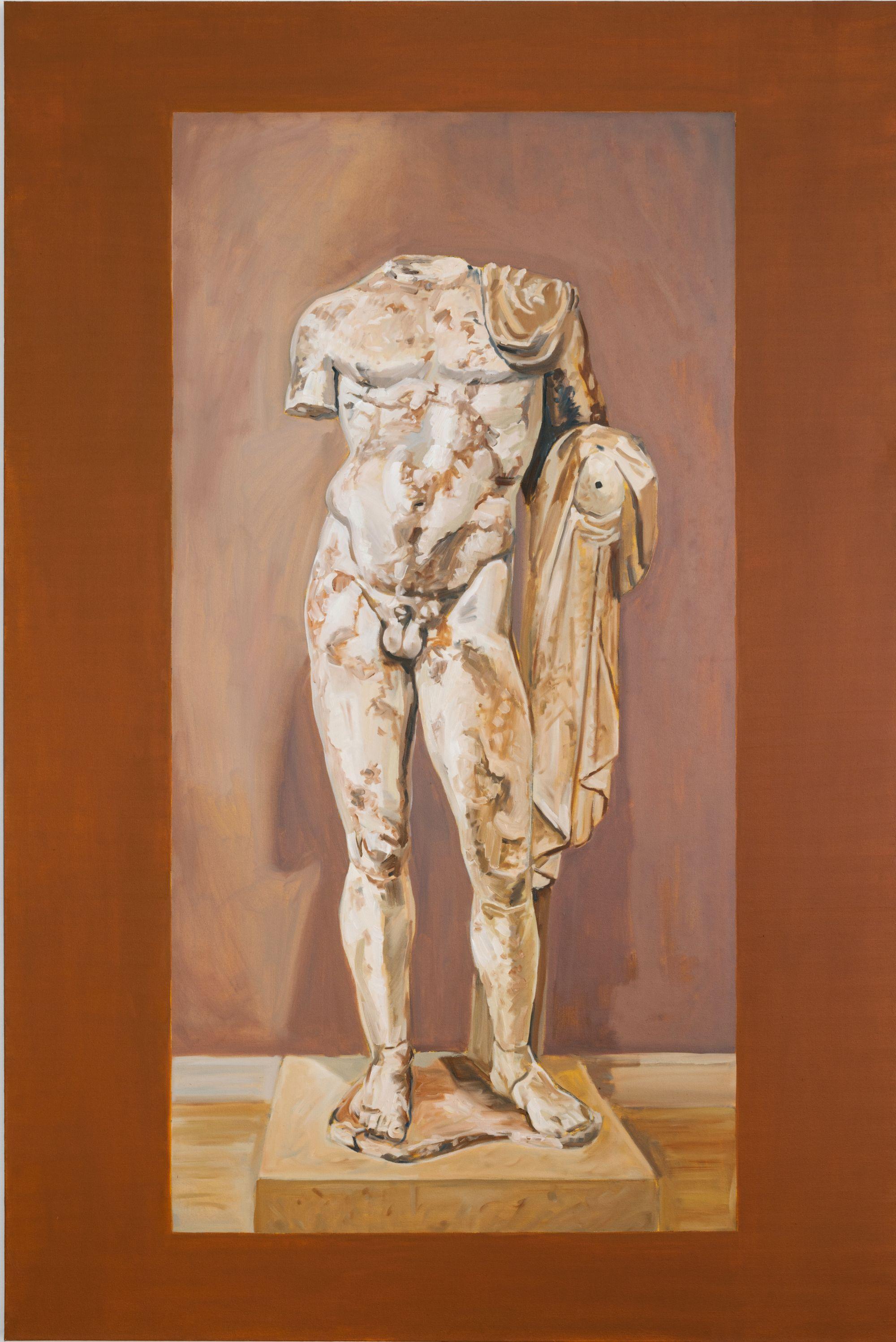 John MacConnell Nude Painting - Late-Hellenistic sculpture from the Monument to Daochos