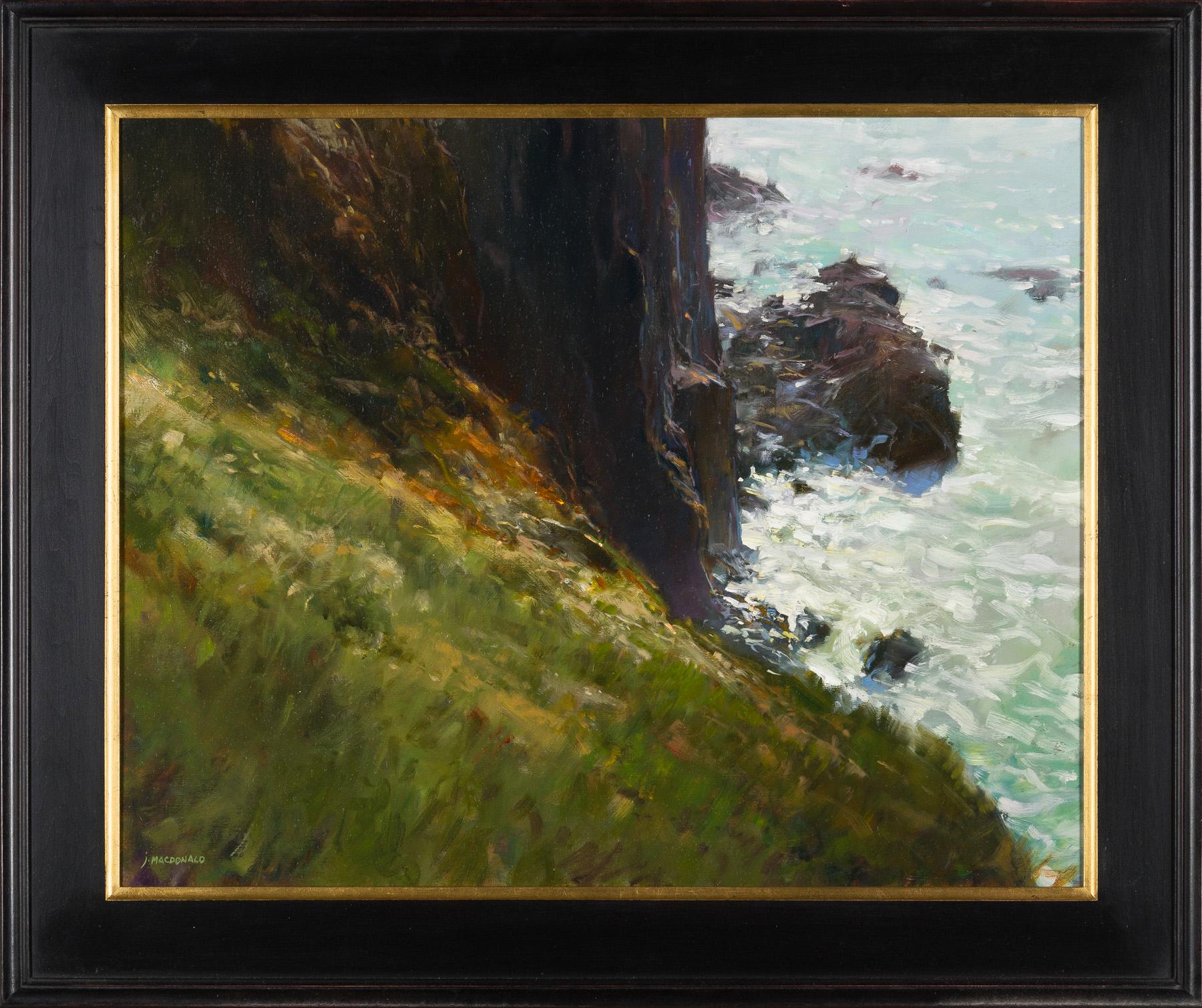 Water and Rock - Painting by John MacDonald