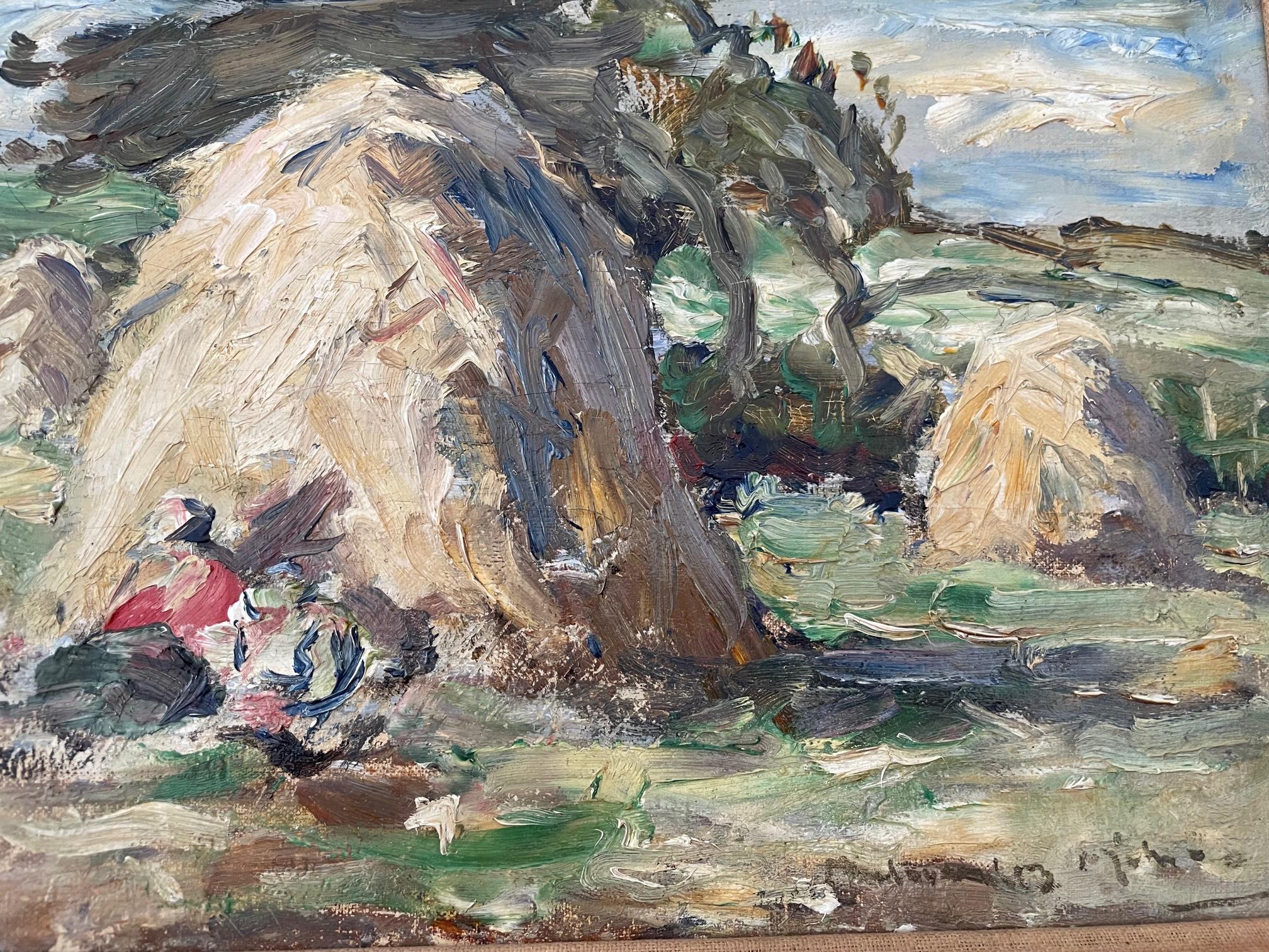 Der schottische Künstler John Maclauchlan Milne, RSA, (1885-1957) ist ein Zeitgenosse der schottischen Koloristen Peploe, Fergusson, Cadell und Hunter. Wie die anderen Koloristen reiste Milne nach Frankreich und war von den Postimpressionisten,